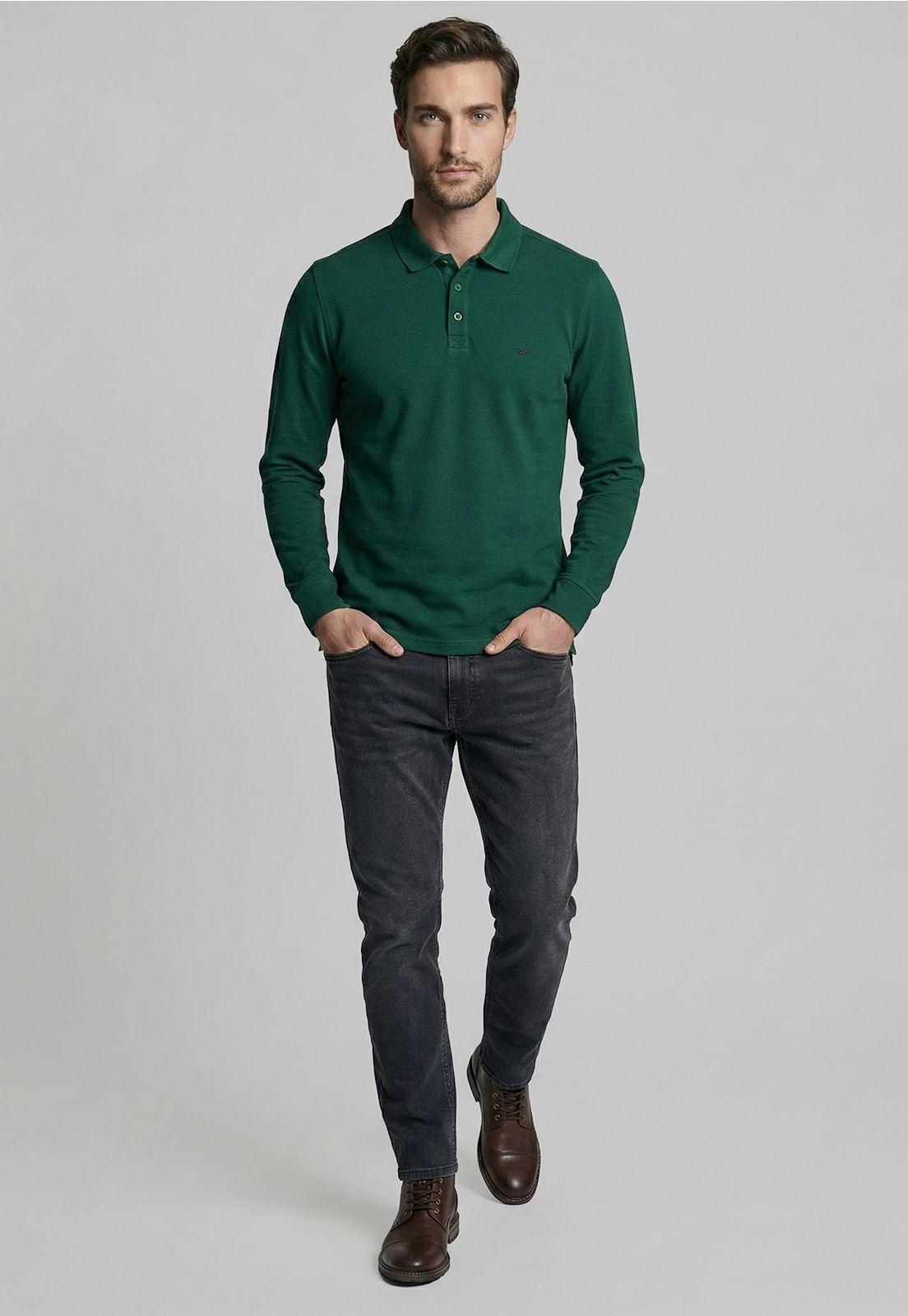 Poleras Basica Ml Pique Green-1