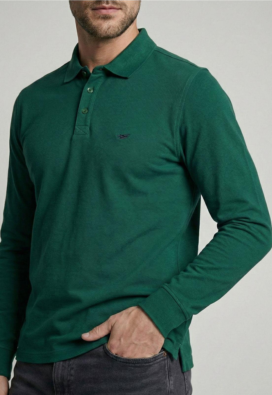 Poleras Basica Ml Pique Green-2