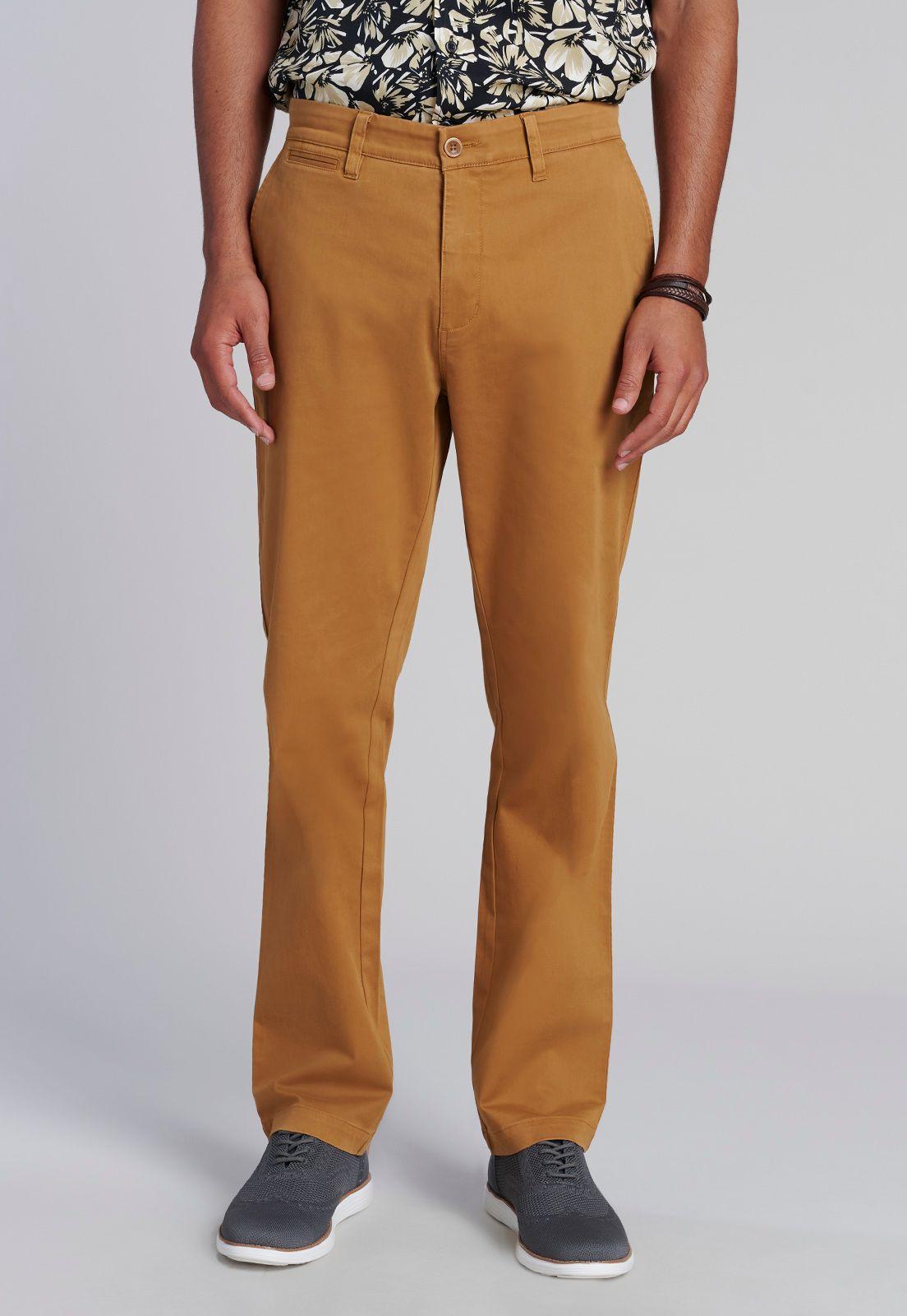 Pantalón Twill Regular L/31 Camel-0