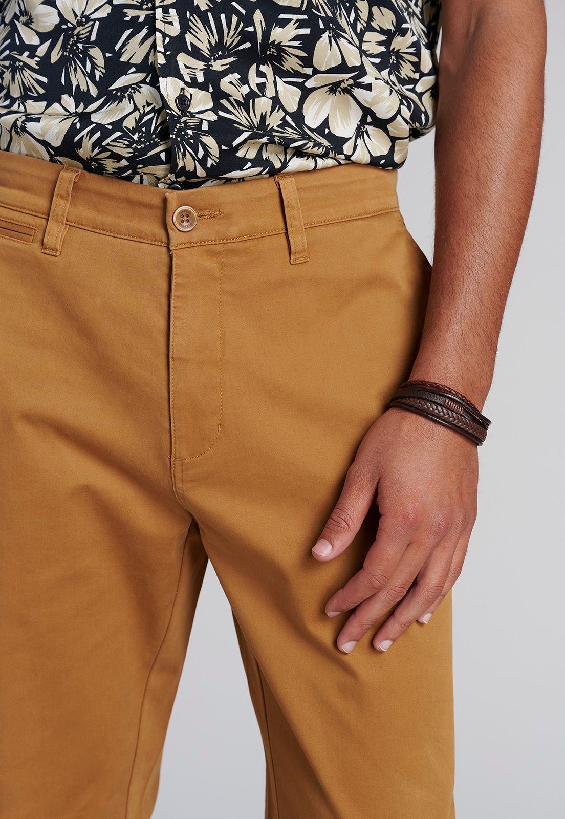 Pantalón Twill Regular L/31 Camel-2