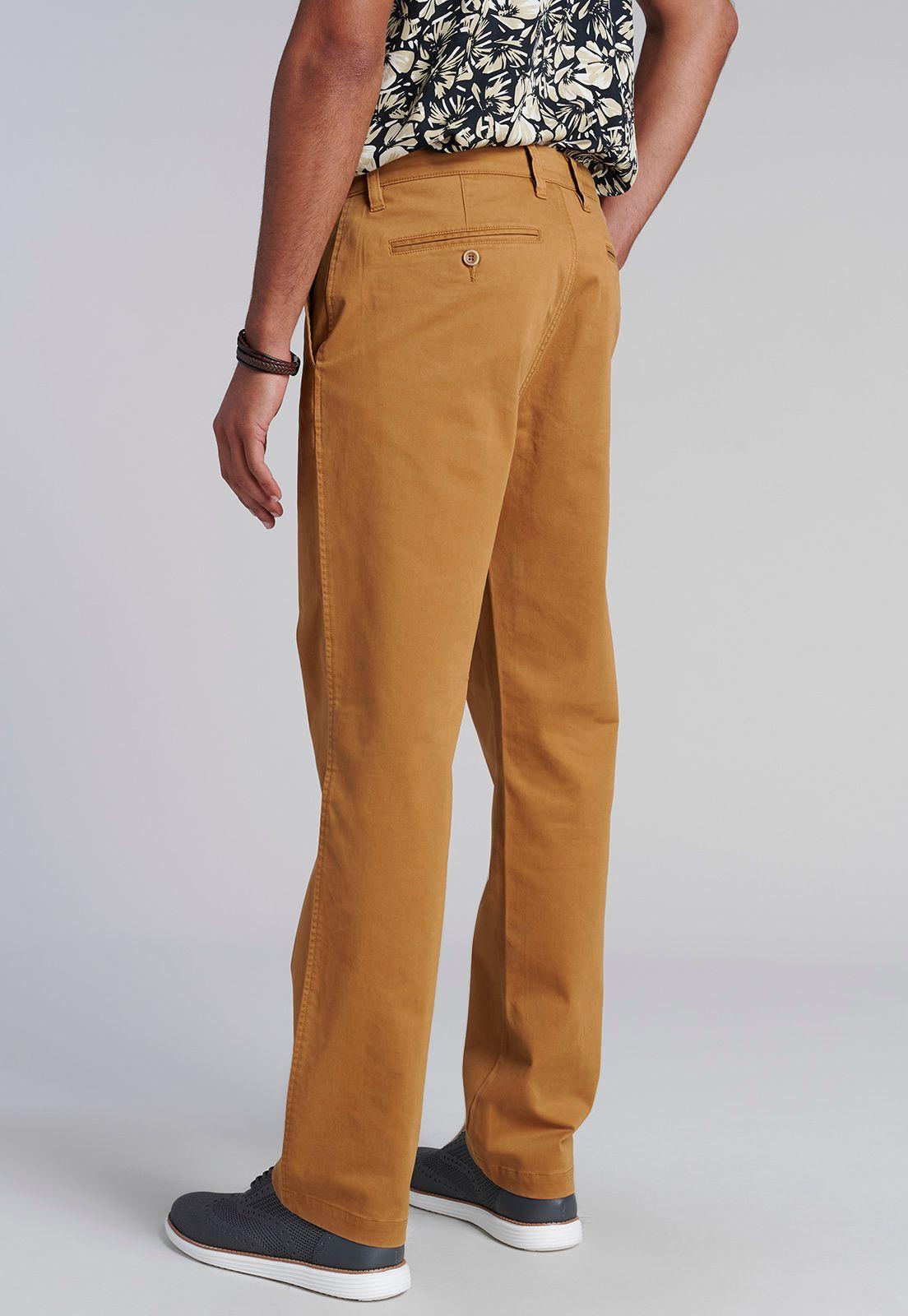 Pantalón Twill Regular L/31 Camel-3