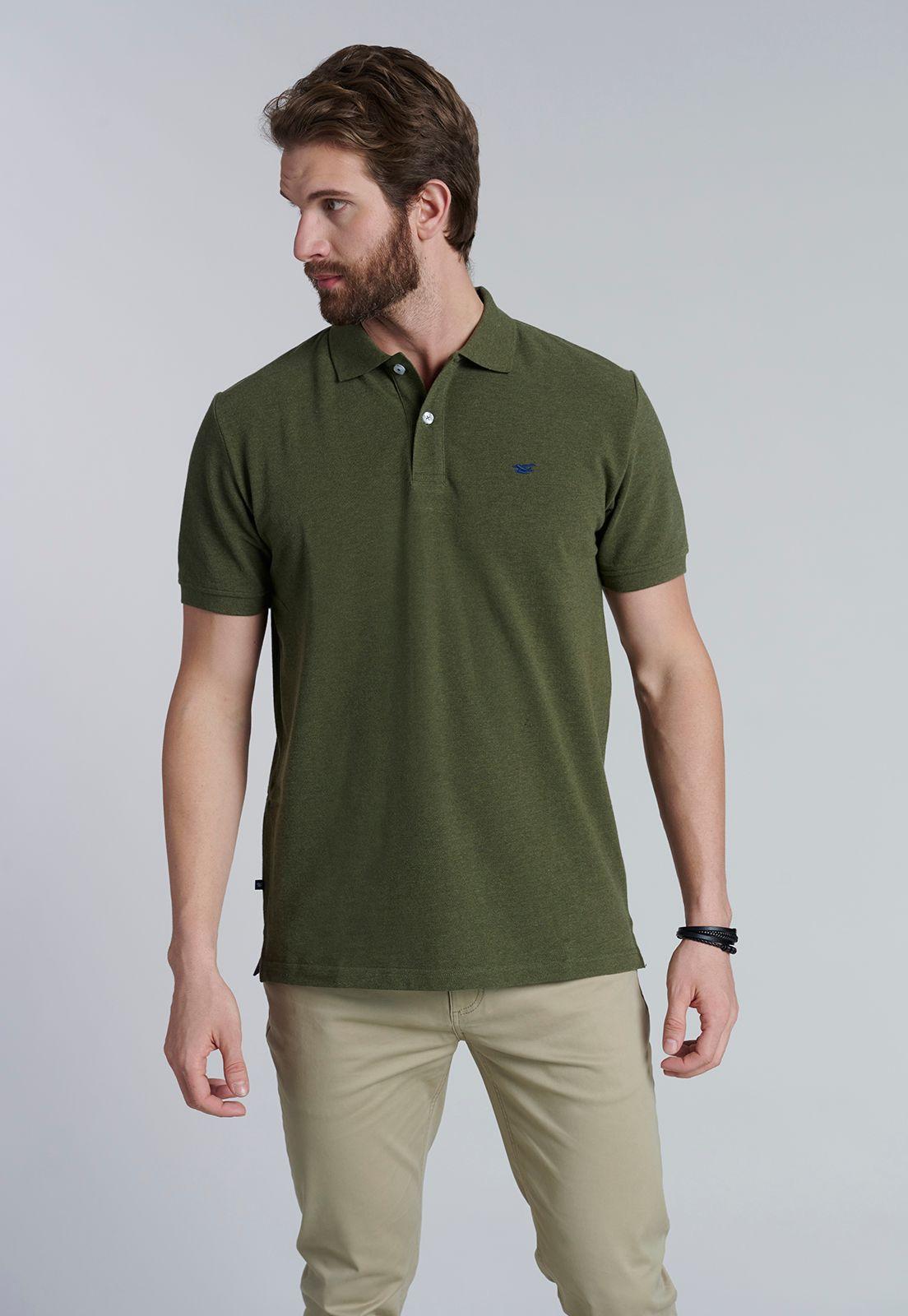 Polera Basica Pique Lt Military Melange-0