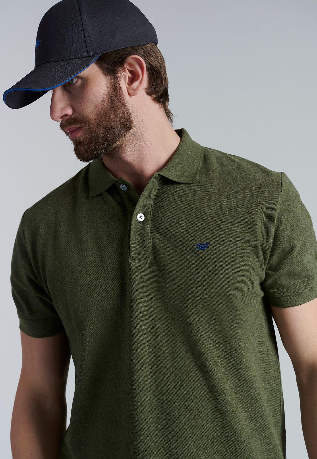 Polera Basica Pique Lt Military Melange-4
