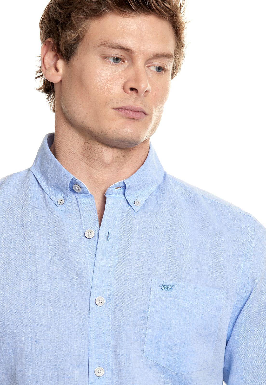 Camisa Sport Lino F Blue-3