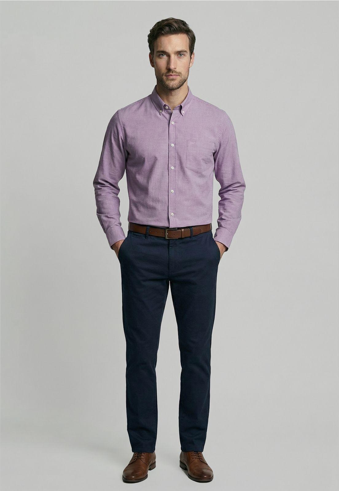 Camisa Violet Oxford Smart Casual-1