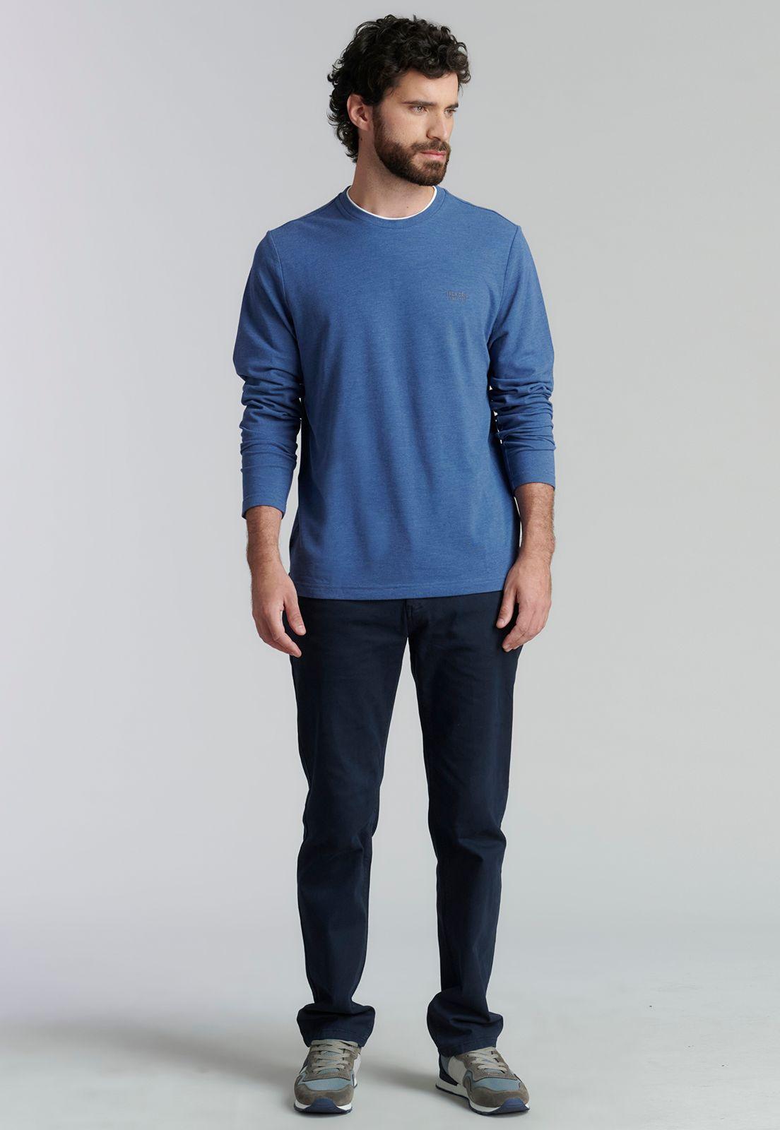 Polera Hoboken Fjs Marino Melange-1