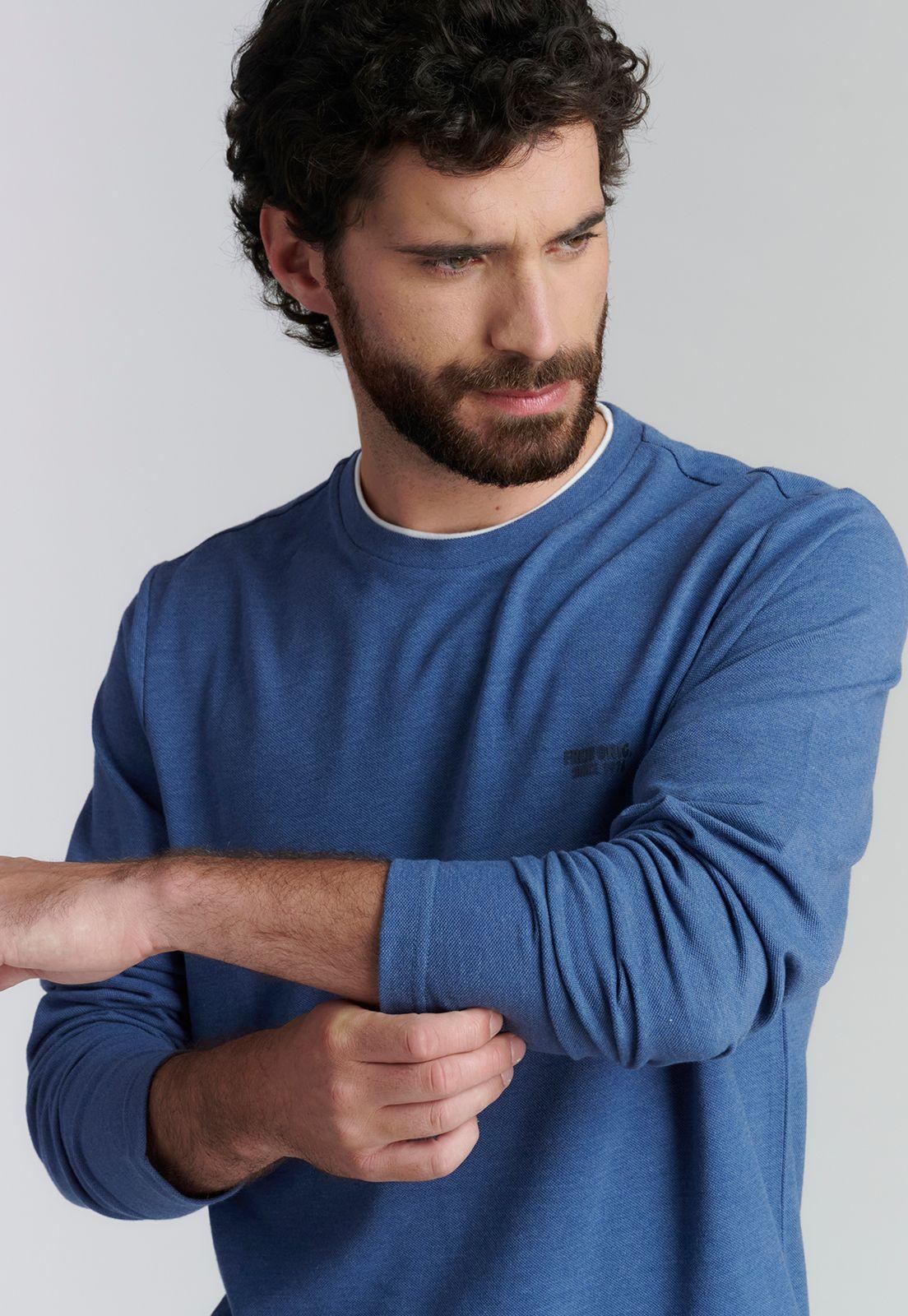 Polera Hoboken Fjs Marino Melange-2