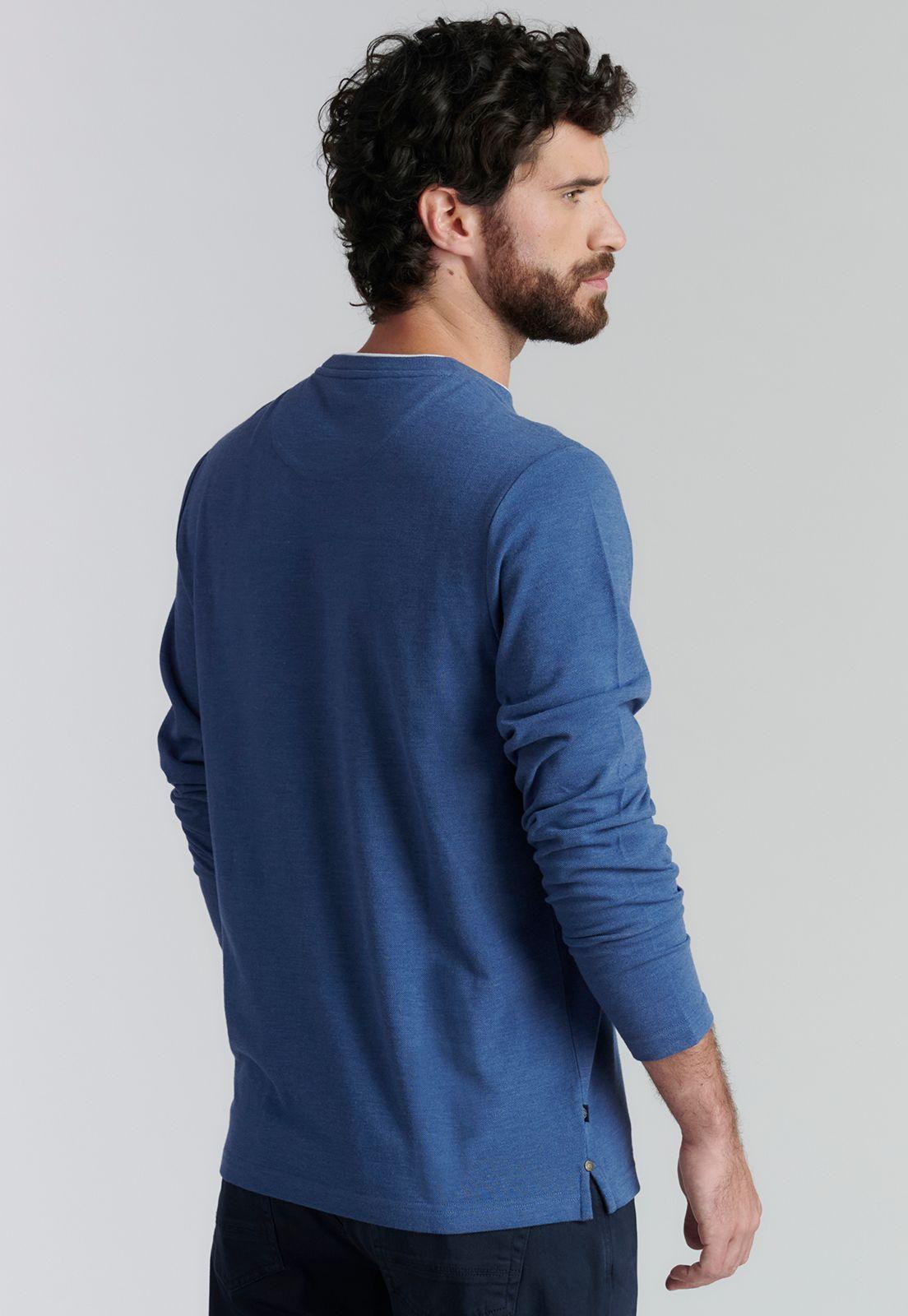 Polera Hoboken Fjs Marino Melange-3