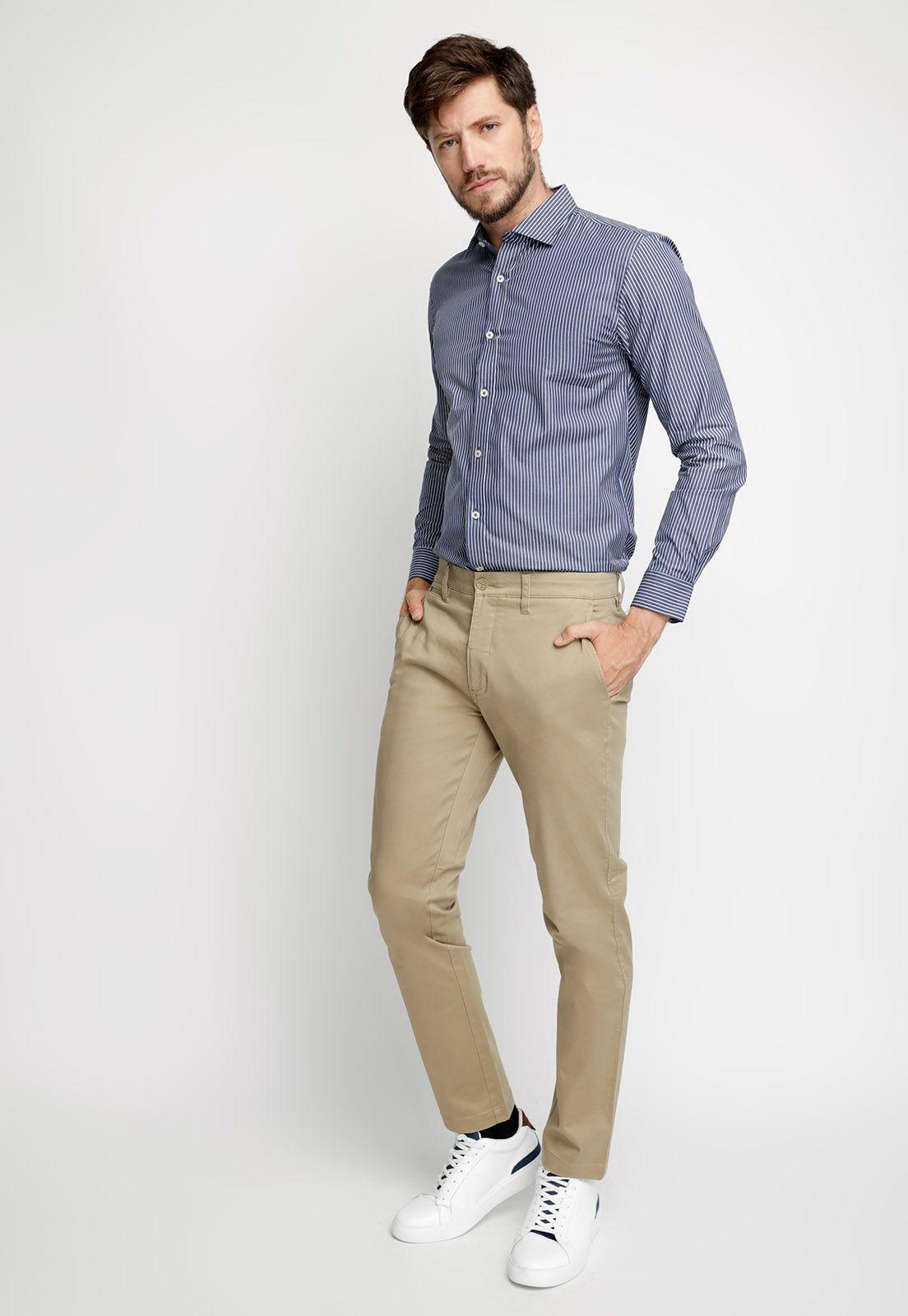 Camisa Smart Casual Orlando Navy-3