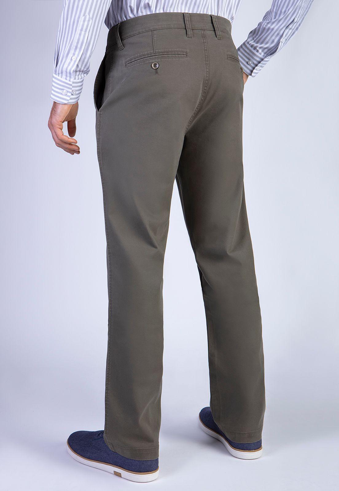 Pantalón Twill Without Pleats L/33 Military-1