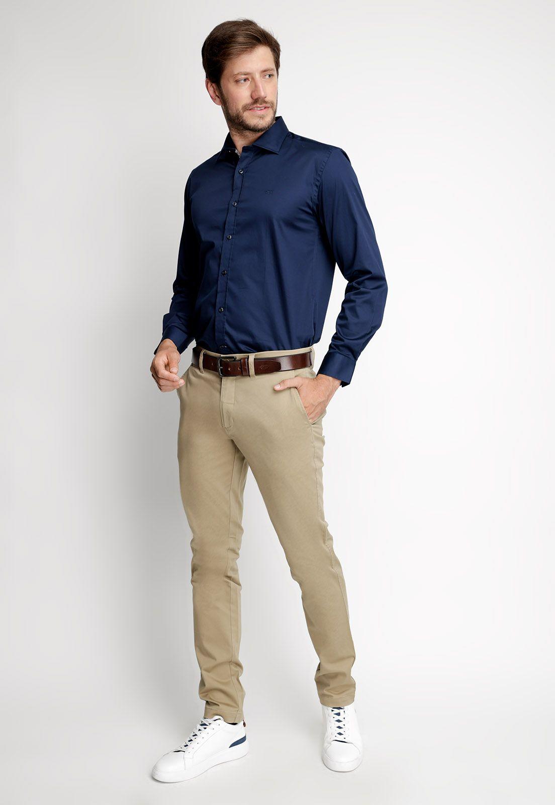 Camisa Smart Casual Austin Navy-3
