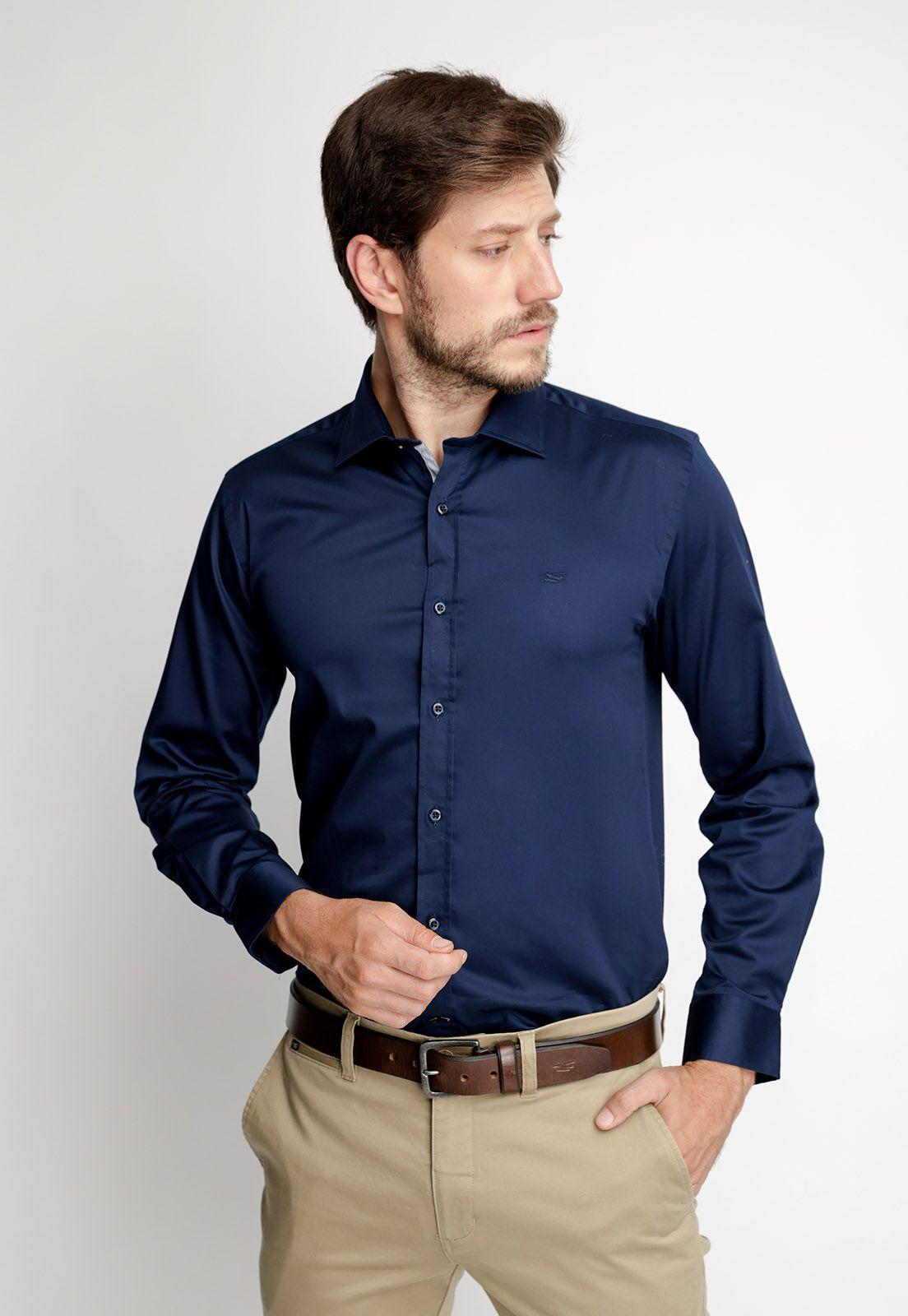 Camisa Smart Casual Austin Navy-0