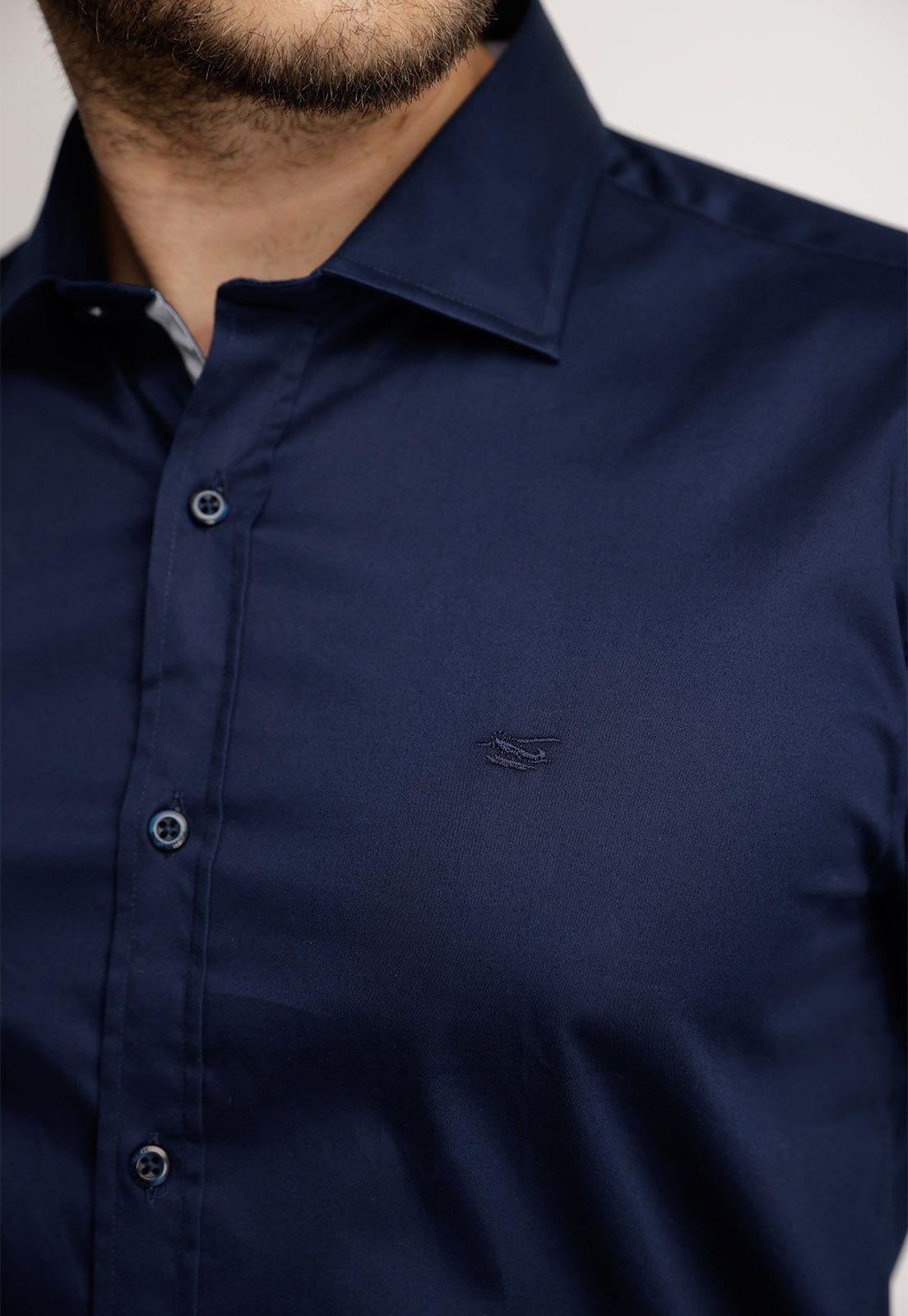 Camisa Smart Casual Austin Navy-2