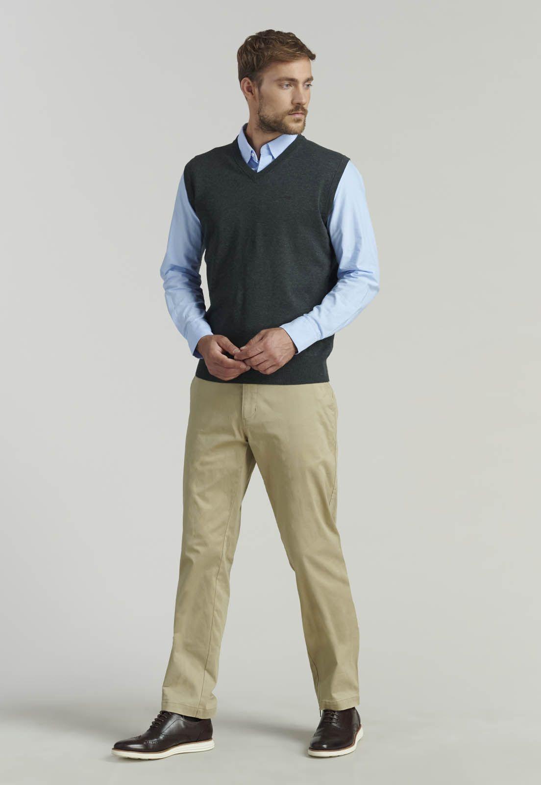 Sweater Smart Casual Sleeve Business Graphite-1