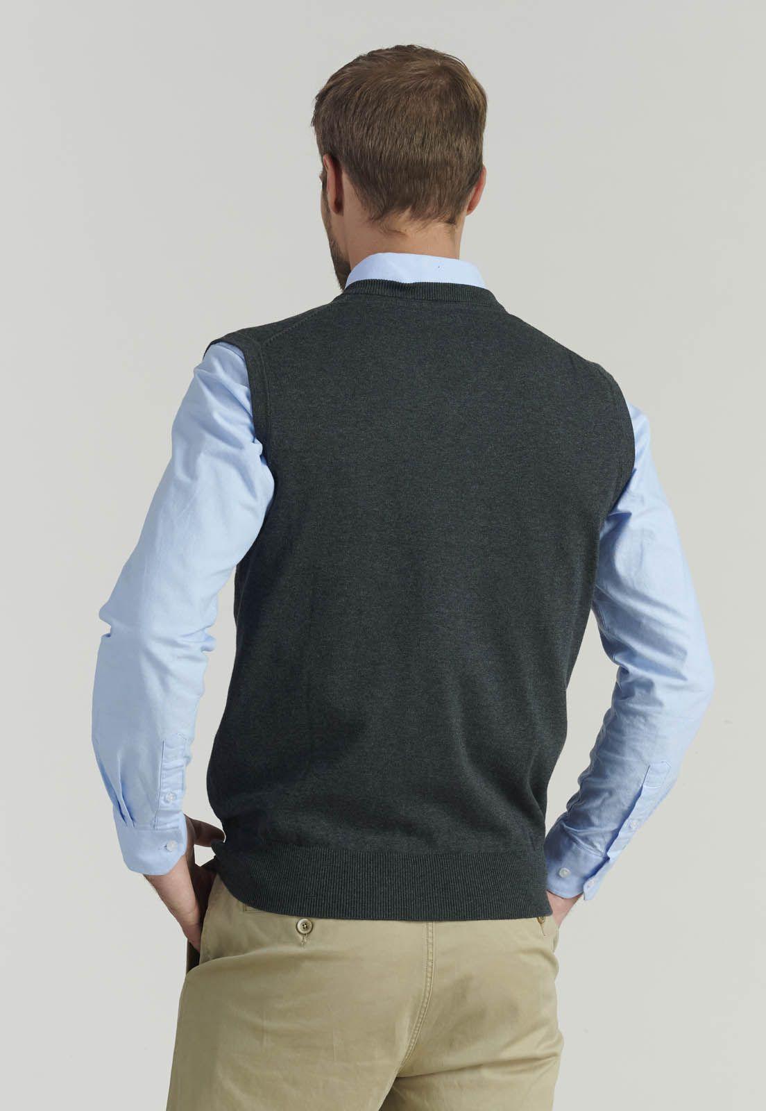 Sweater Smart Casual Sleeve Business Graphite-3