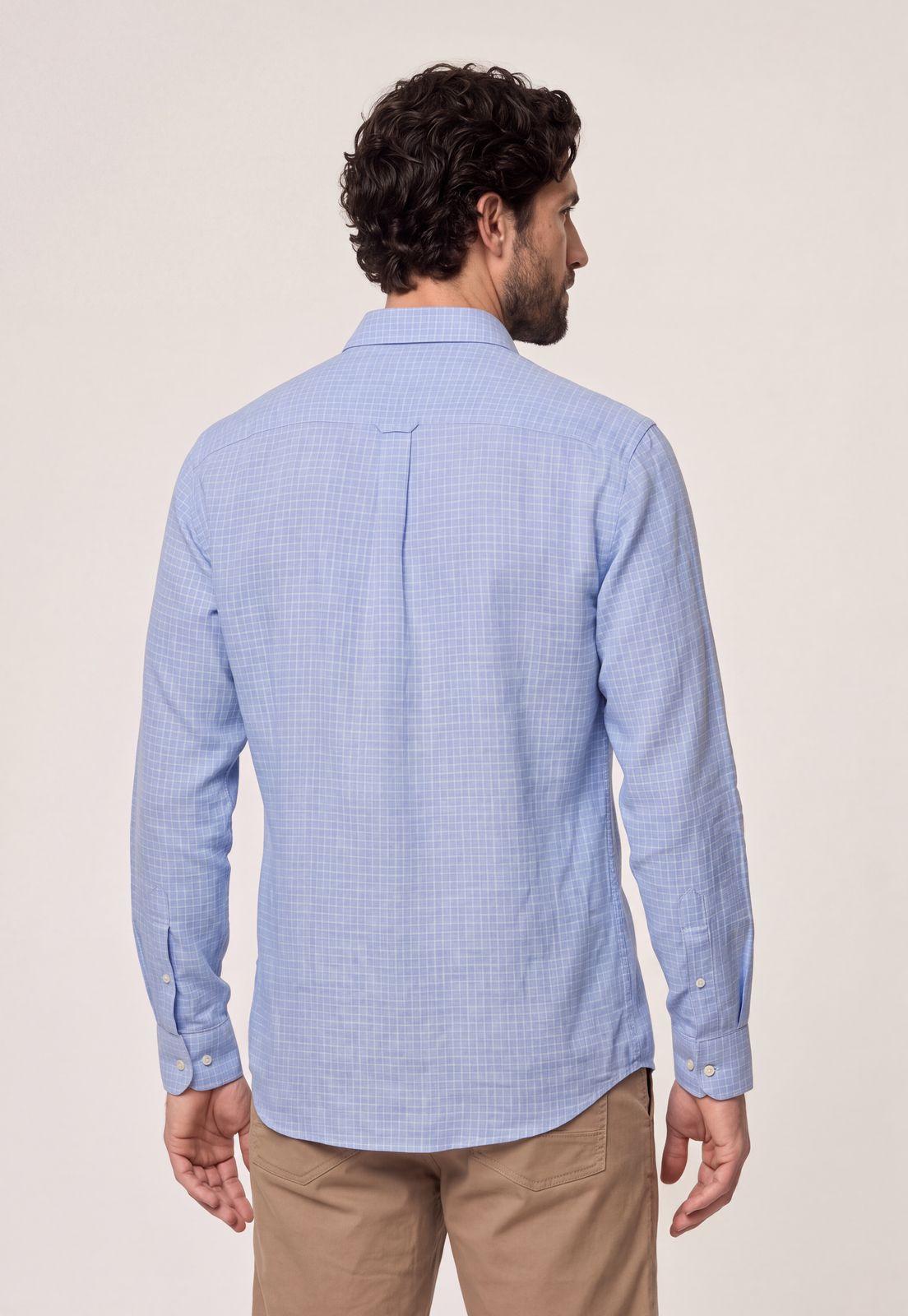 Camisa Lino Listada Omaga Sky-2
