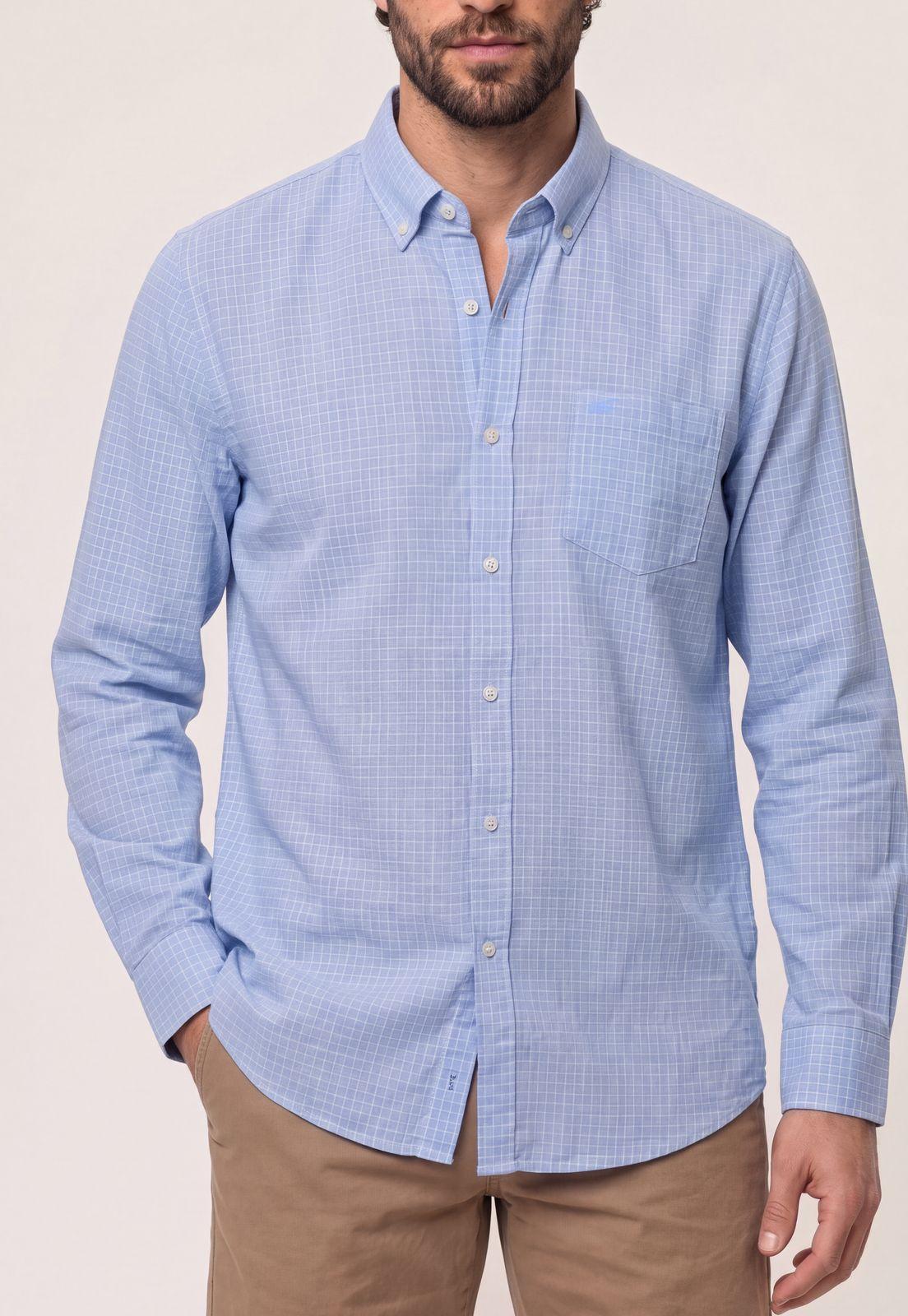 Camisa Lino Listada Omaga Sky-3