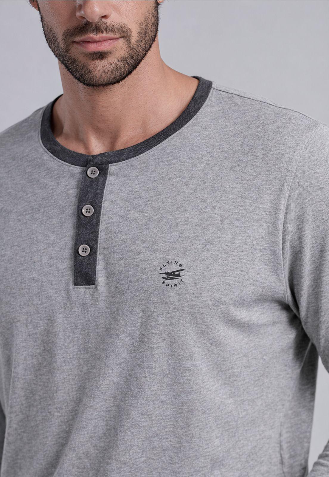 Pijama Alabama Dk Grey Melange-2