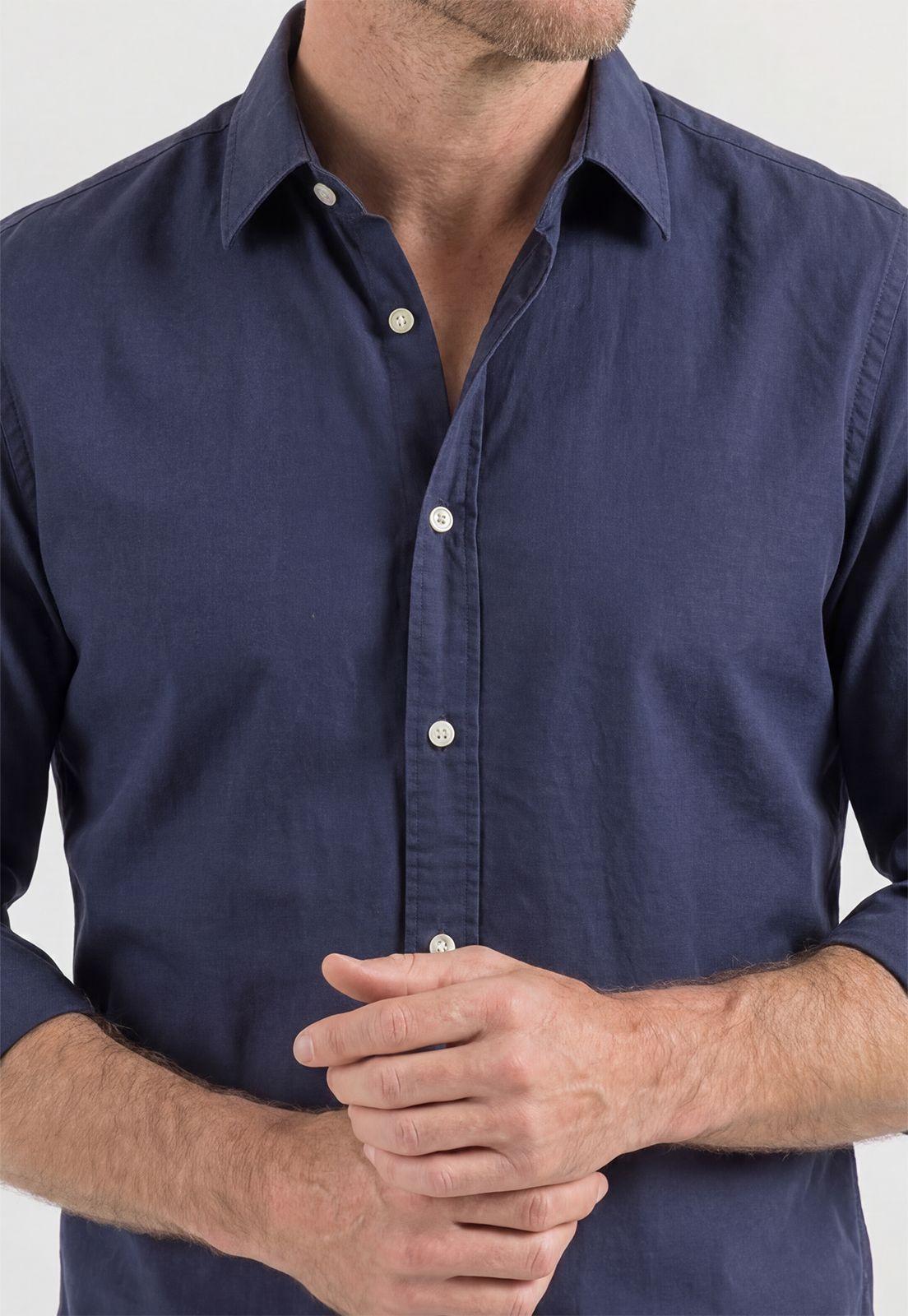 Camisa Ely Slim Navy-2