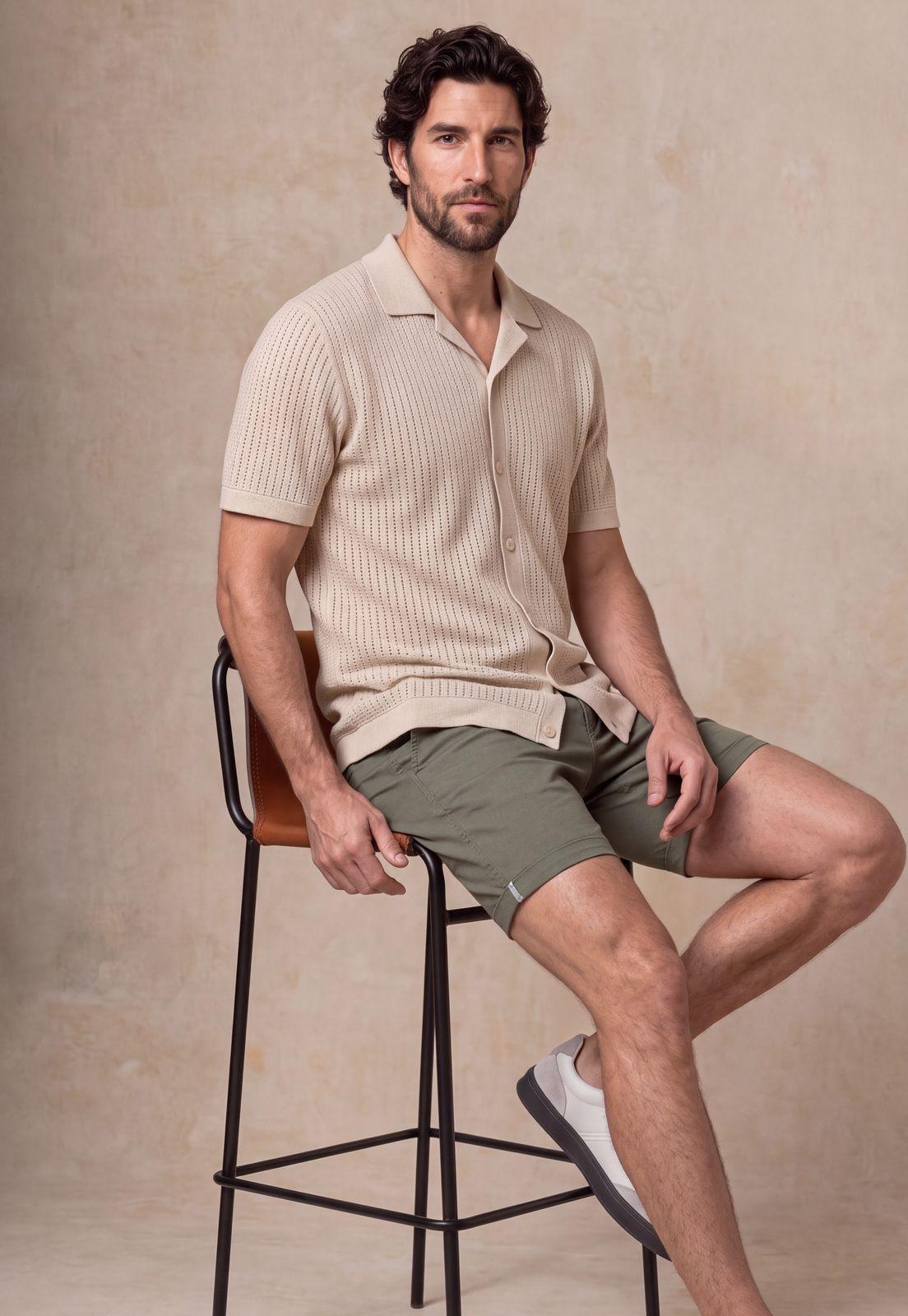 Camisa Coral Gables Beige-4
