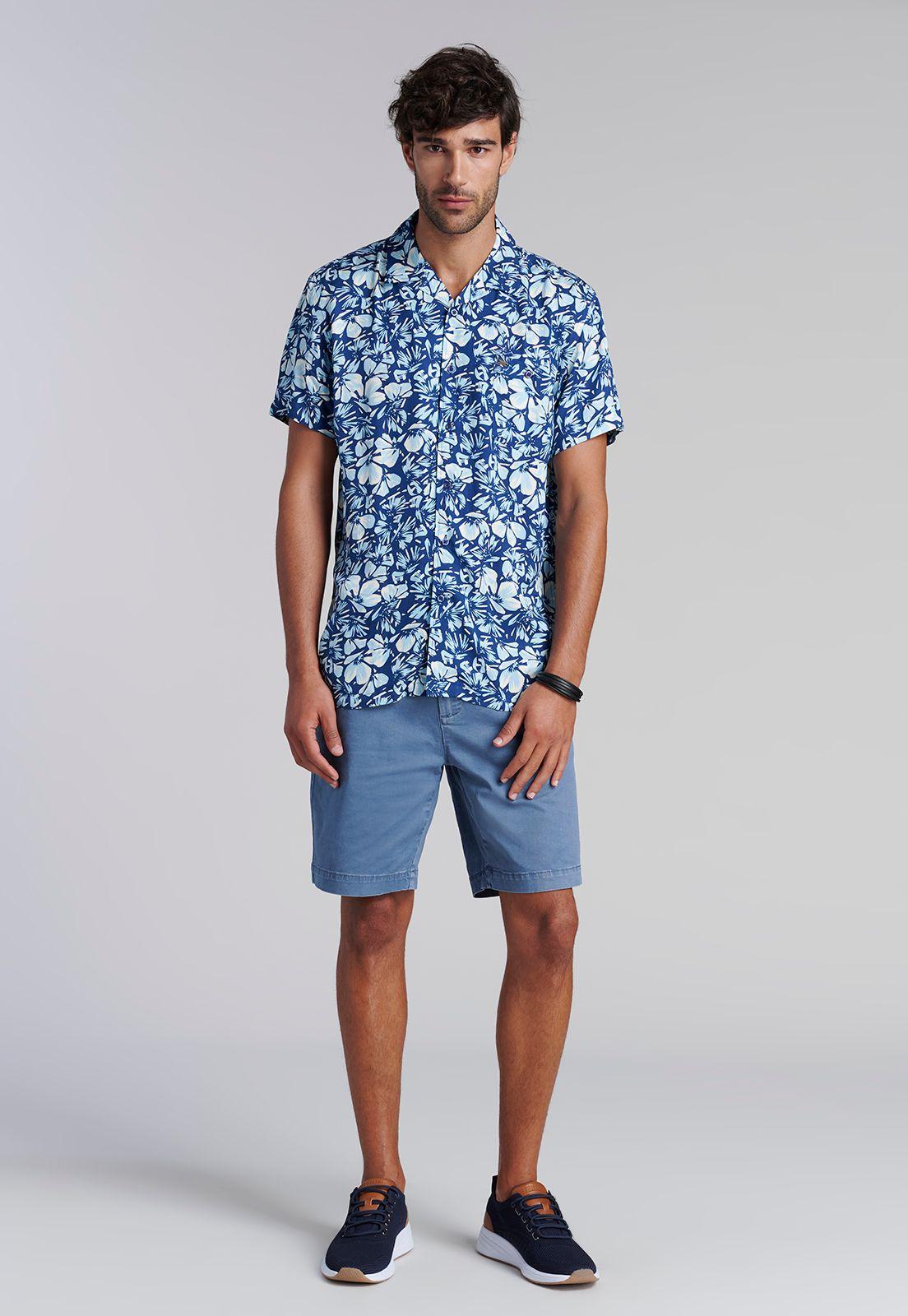 Camisa Estampada Irving Fj Indigo-1