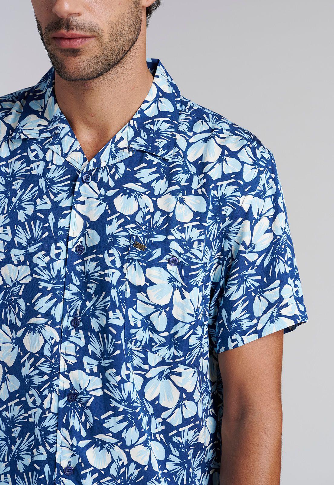 Camisa Estampada Irving Fj Indigo-2