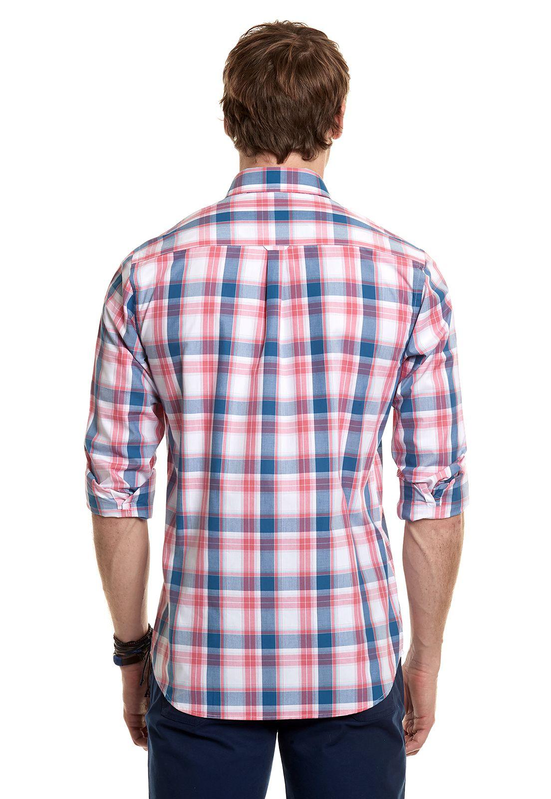 Camisa Checkered Kansas Fj Coral-2