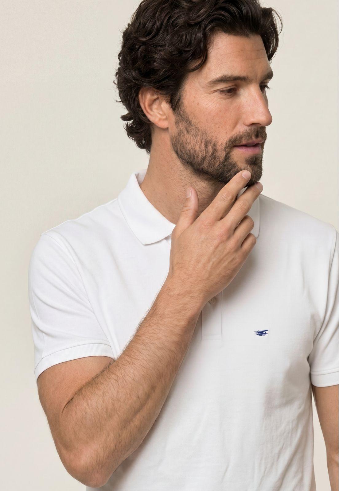 Polo Piqué White-3
