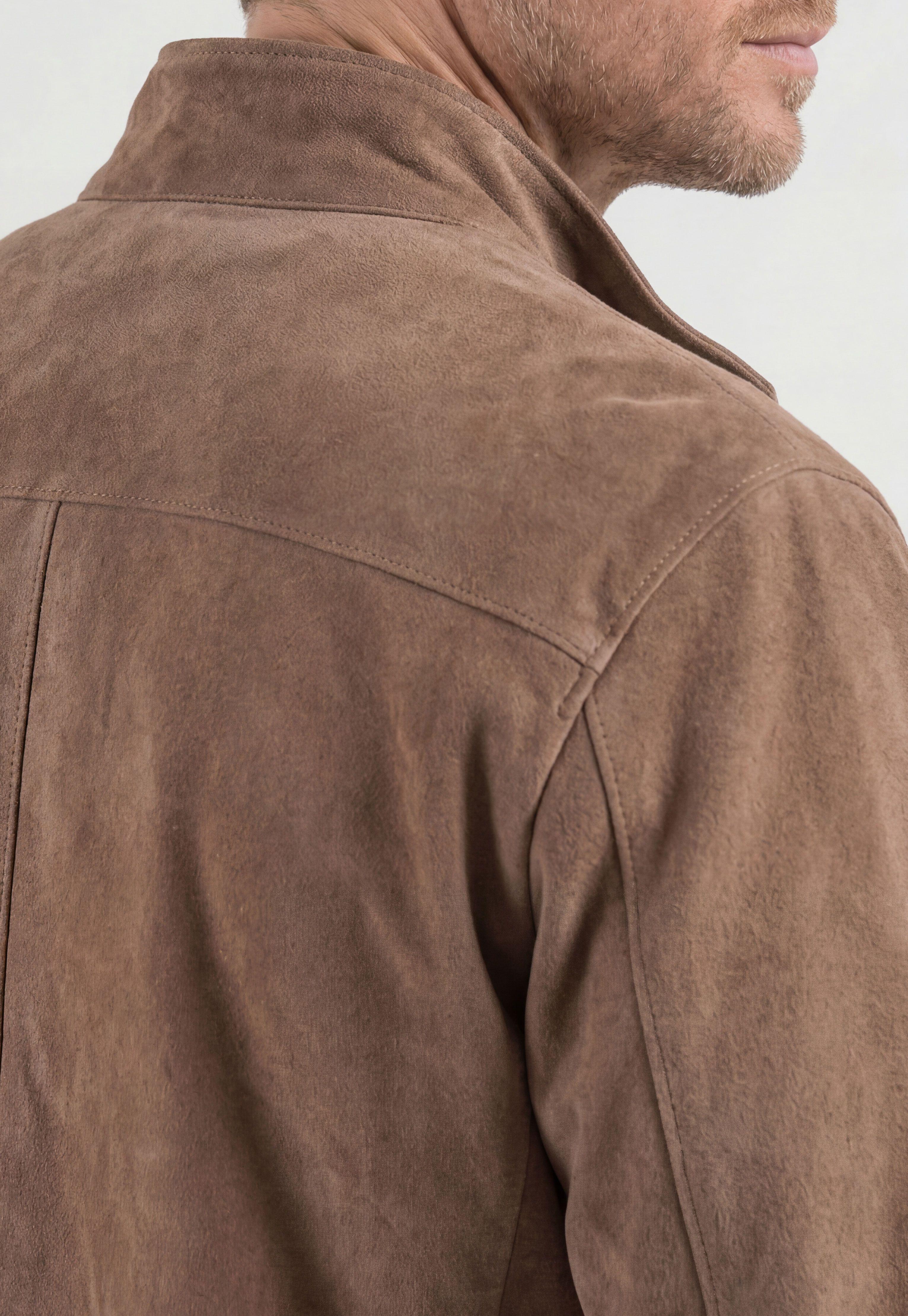 Overshirt Suede Taupe-3