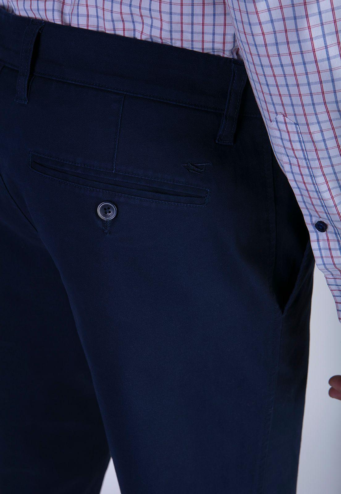 Pantalón Twill Without Pleats L/31 Dk.Blue-3