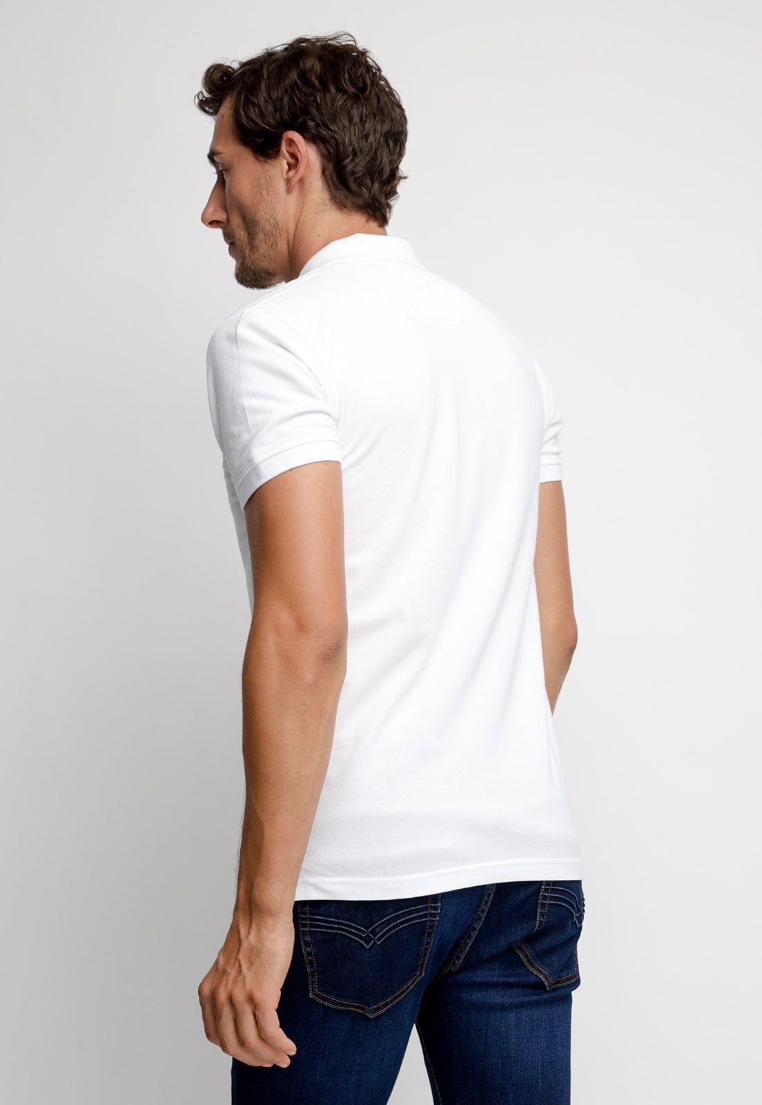 Polera Polo Básica Manga Corta White-1
