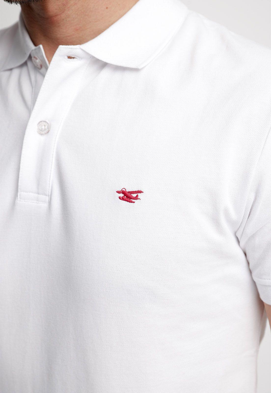 Polera Polo Básica Manga Corta White-2