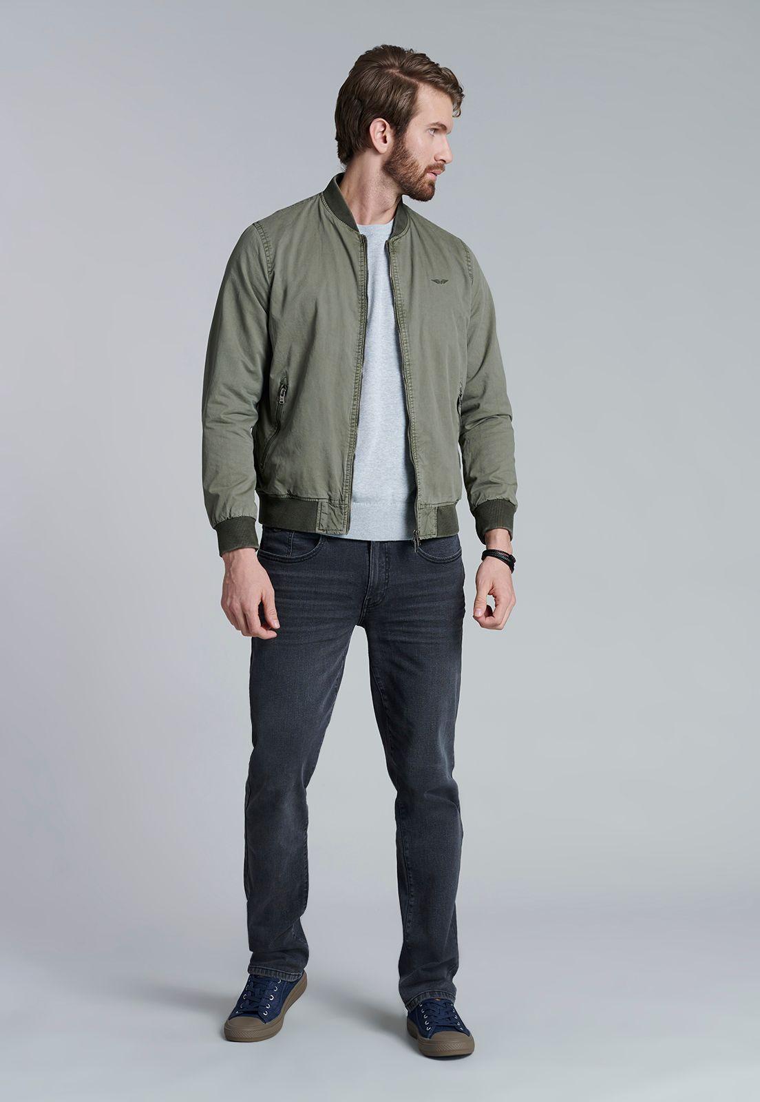Chaqueta Bomber Garment Dyed Fj Green-1