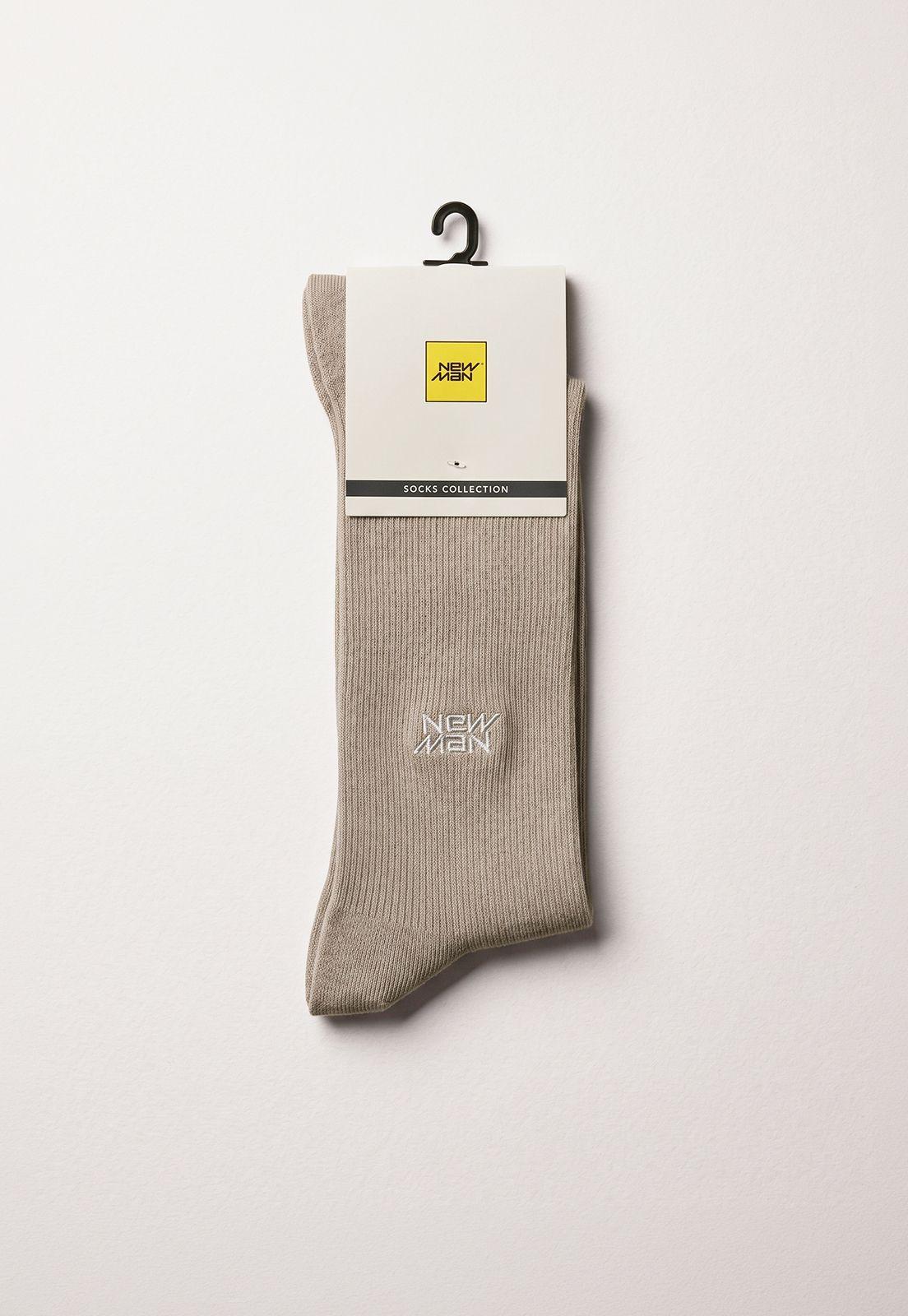 Calcetín Básico Leeds Taupe-1