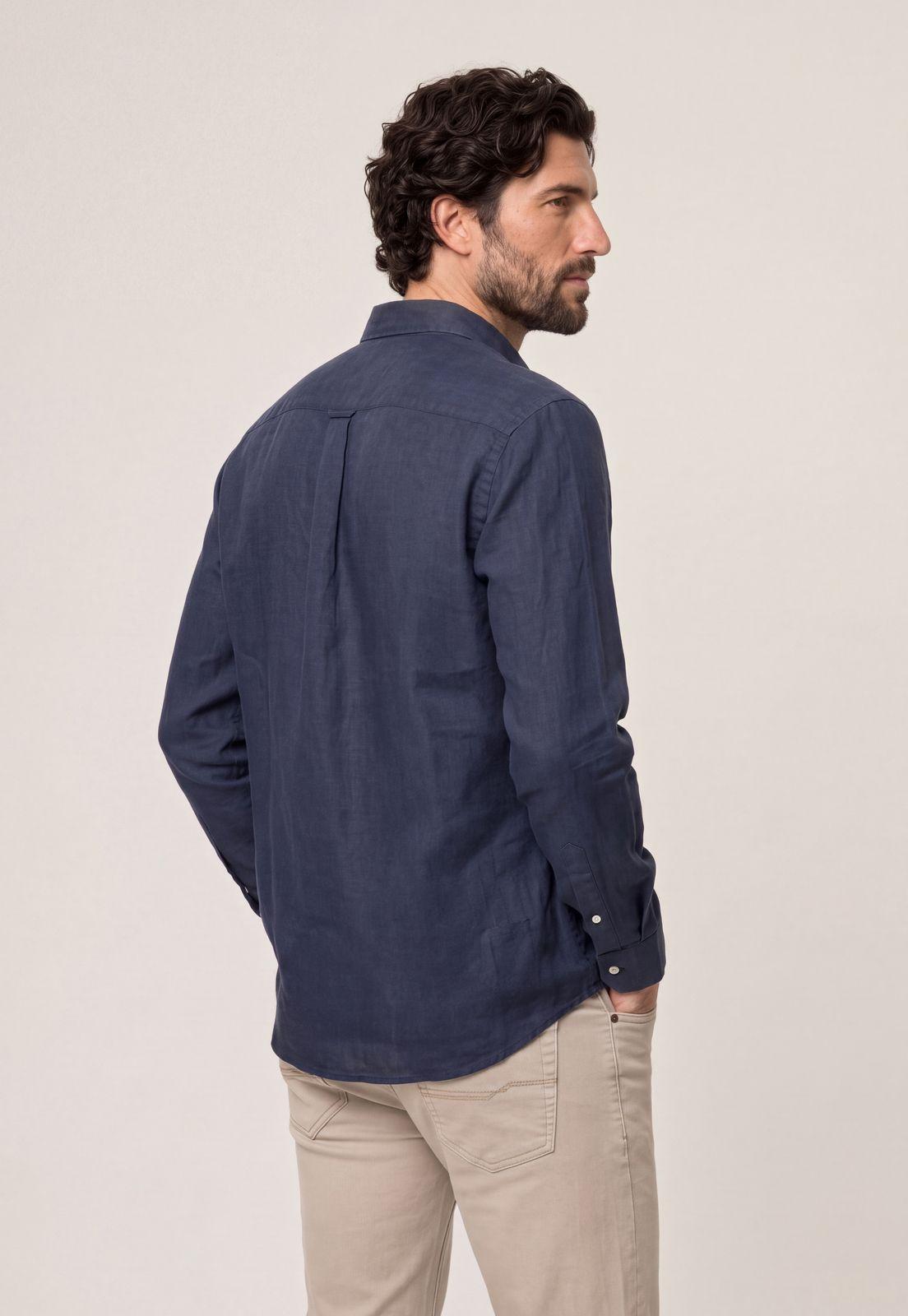 Camisa Lino Green Bay Navy-2