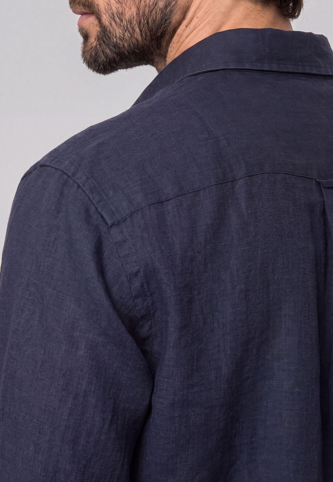 Camisa Lino Green Bay Navy-3