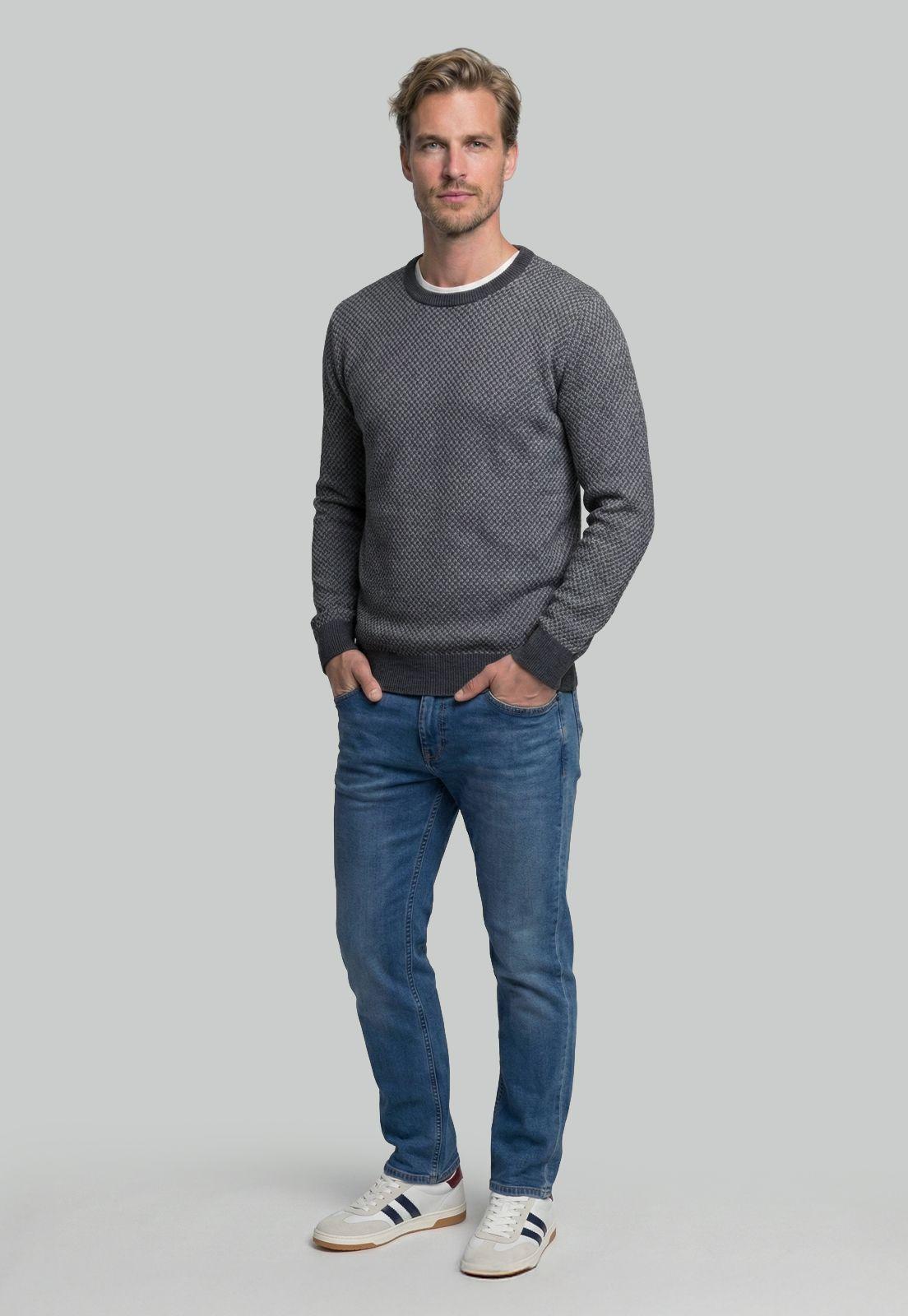 Sweater Leeds Grey Melange-1
