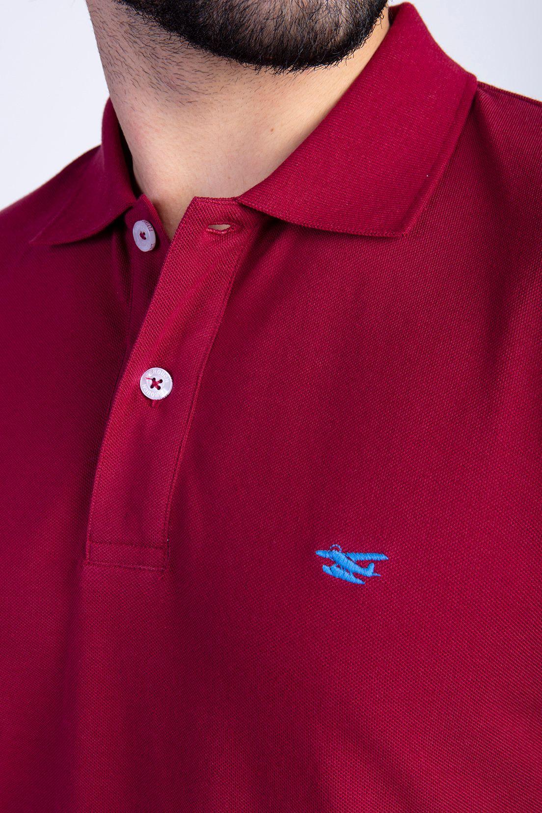 Polera Burgundy Polo Básica-3