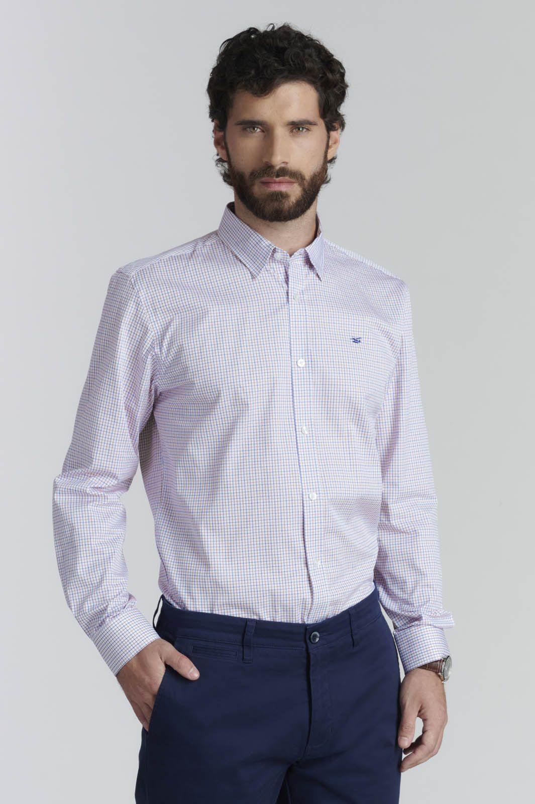 Camisa Boston Smart Casual Camel-3