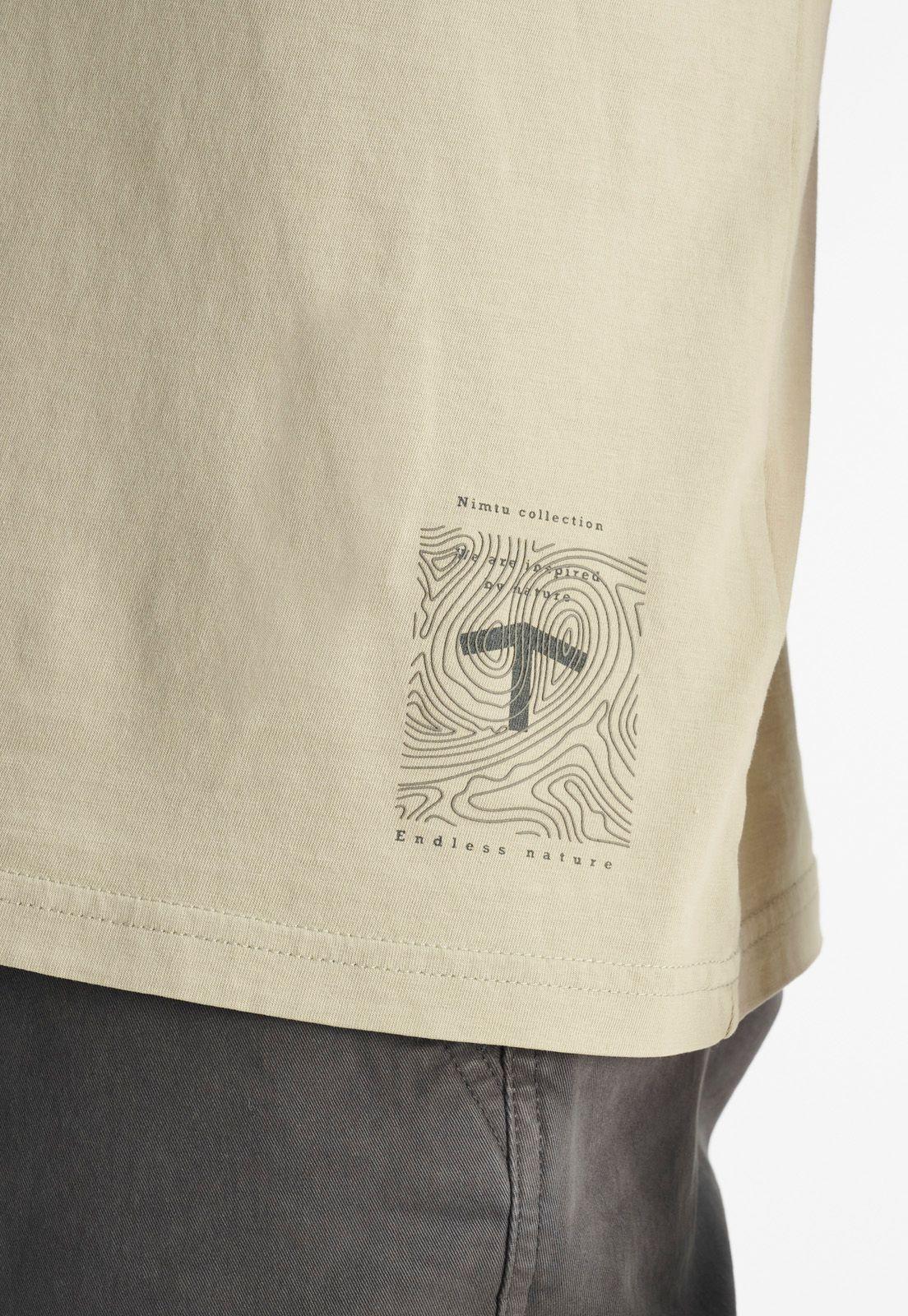 Polera Geo Casual Sand-4