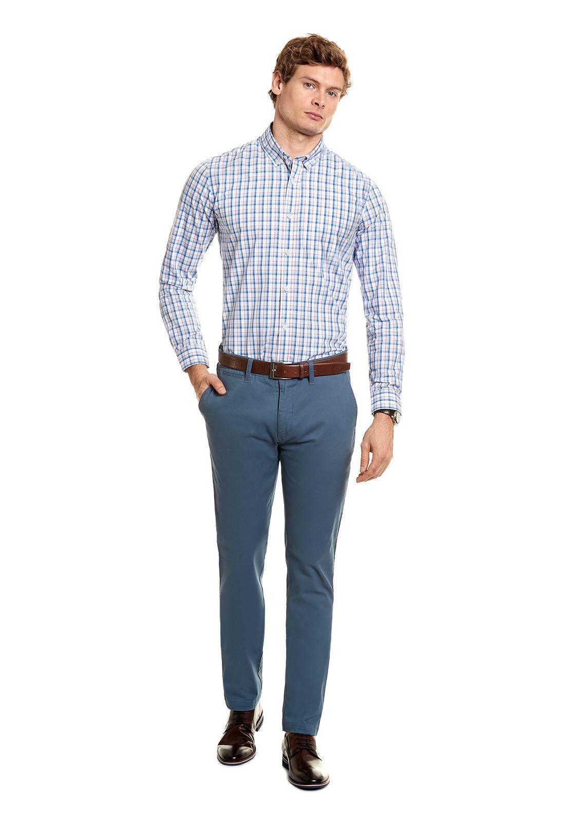 Pantalón Twill Slim /33 Steel-1