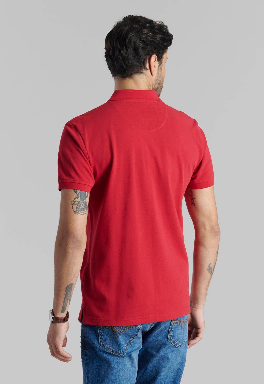 Polera Pique Básica Fr Dk Red-3