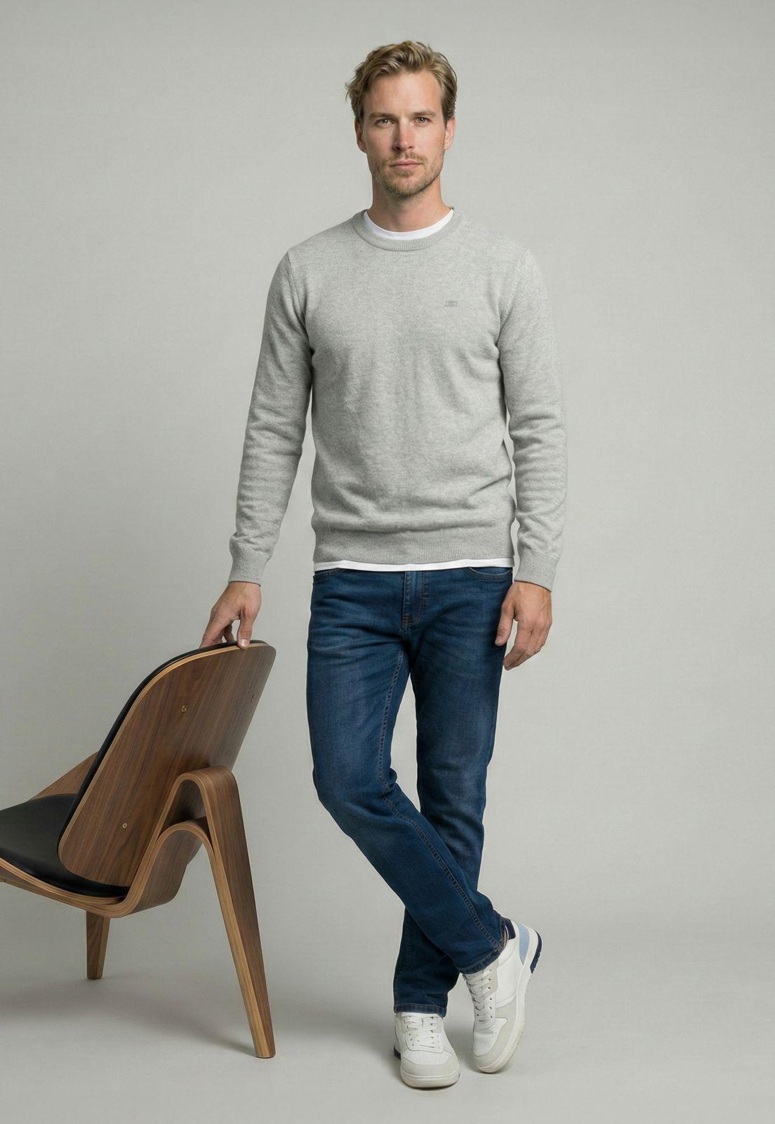 Sweater Madrid Grey Melange-4