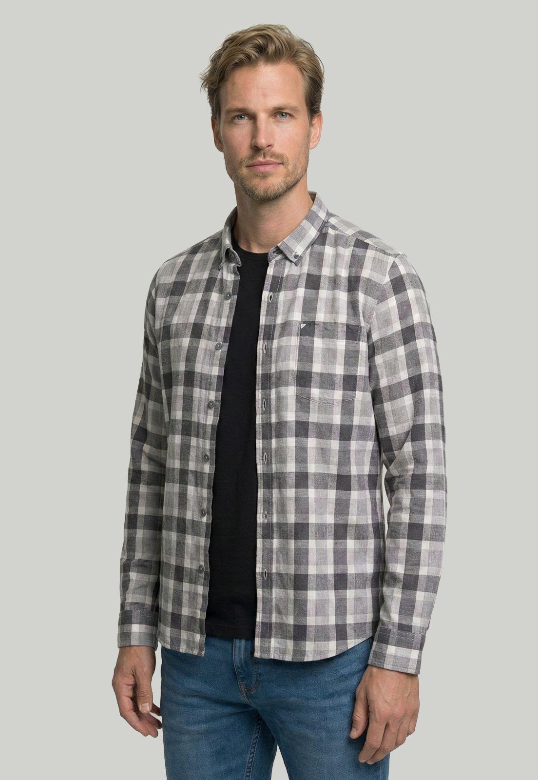Camisa Brighton Grey Melange-0