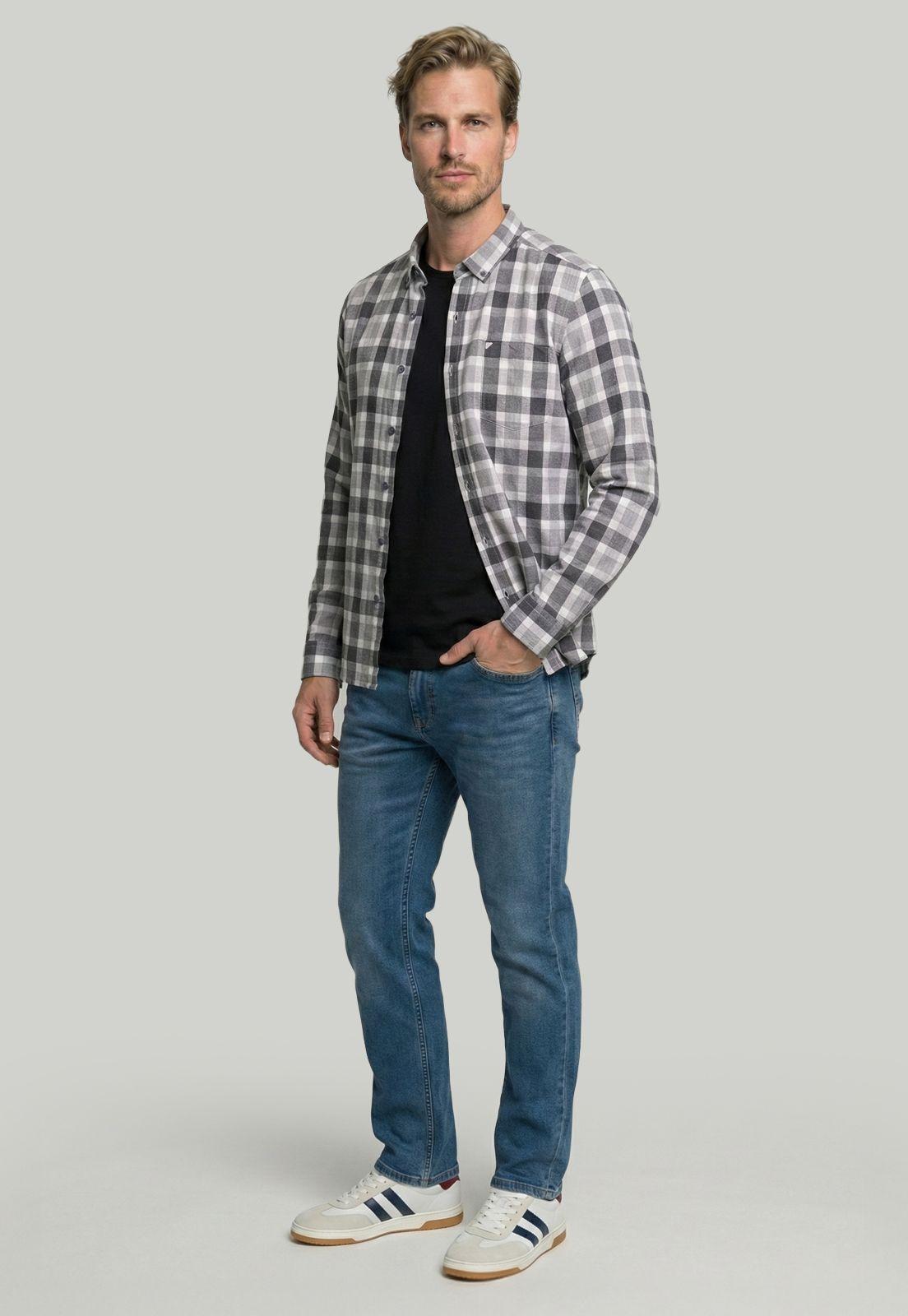 Camisa Brighton Grey Melange-1