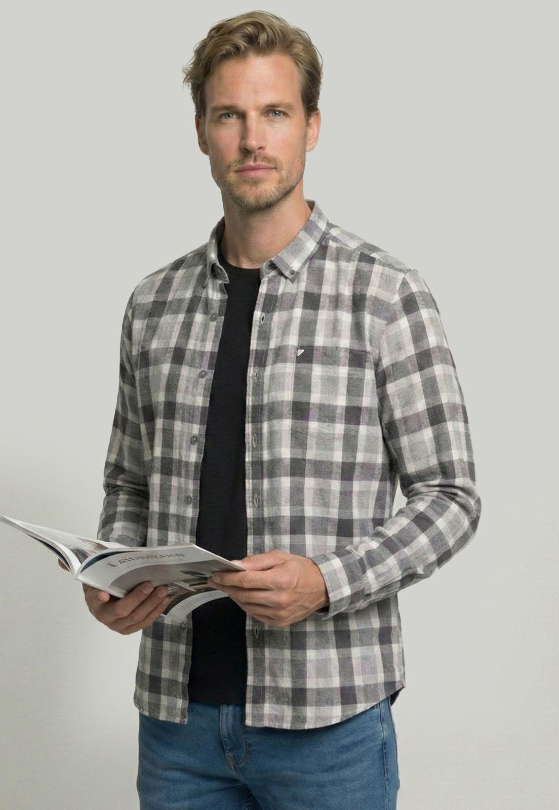 Camisa Brighton Grey Melange-4