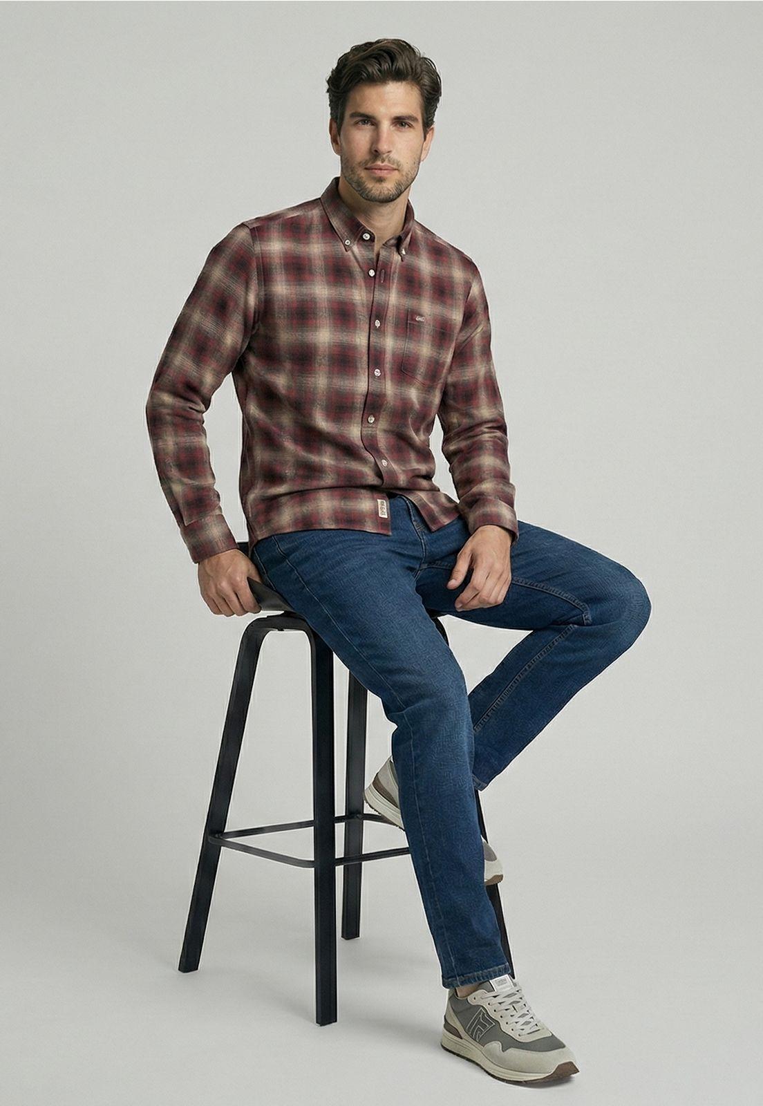 Camisa Cambridge Red-4