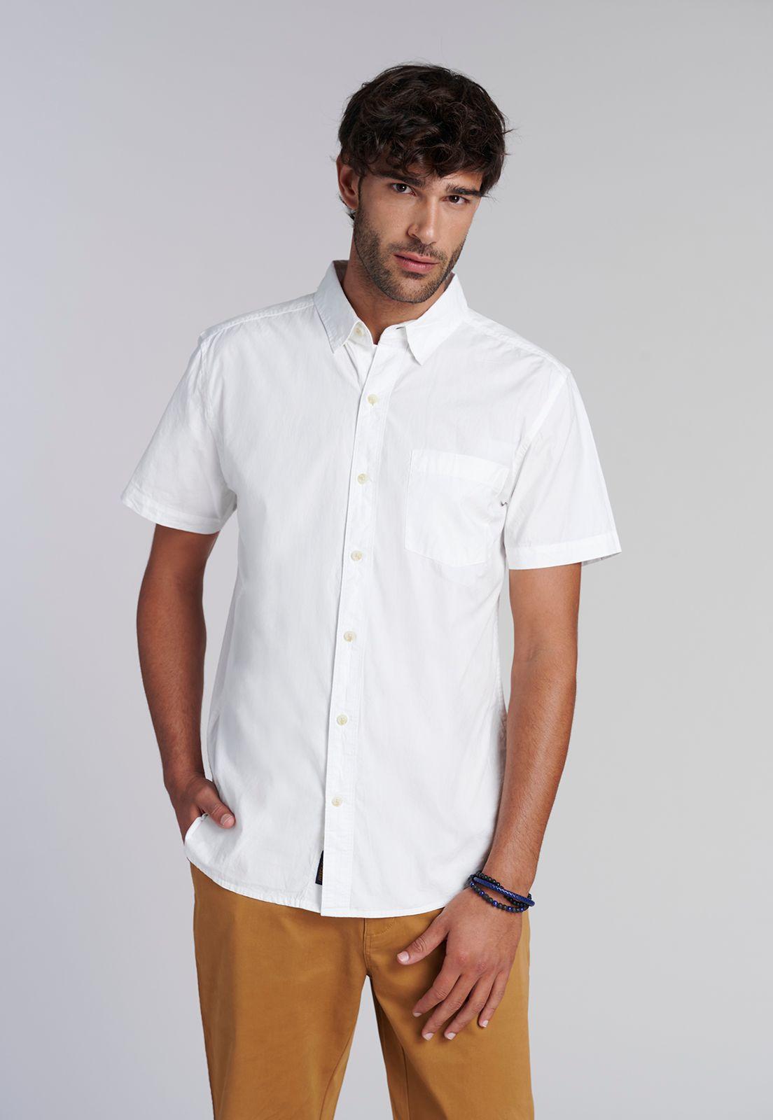 Camisa Garment Dyed Fj Ecru-0