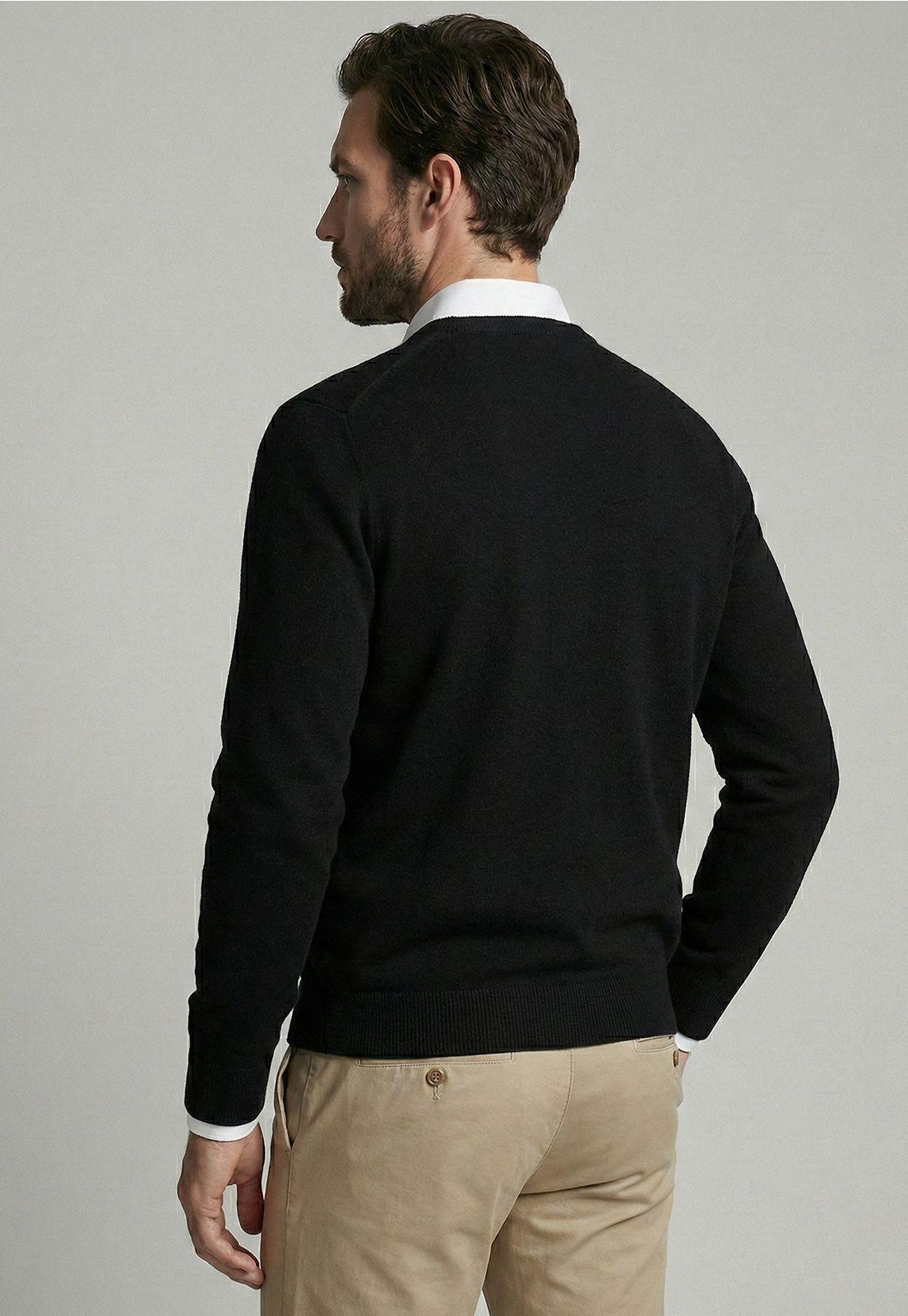 Sweater Arizona V-Neck Black-3