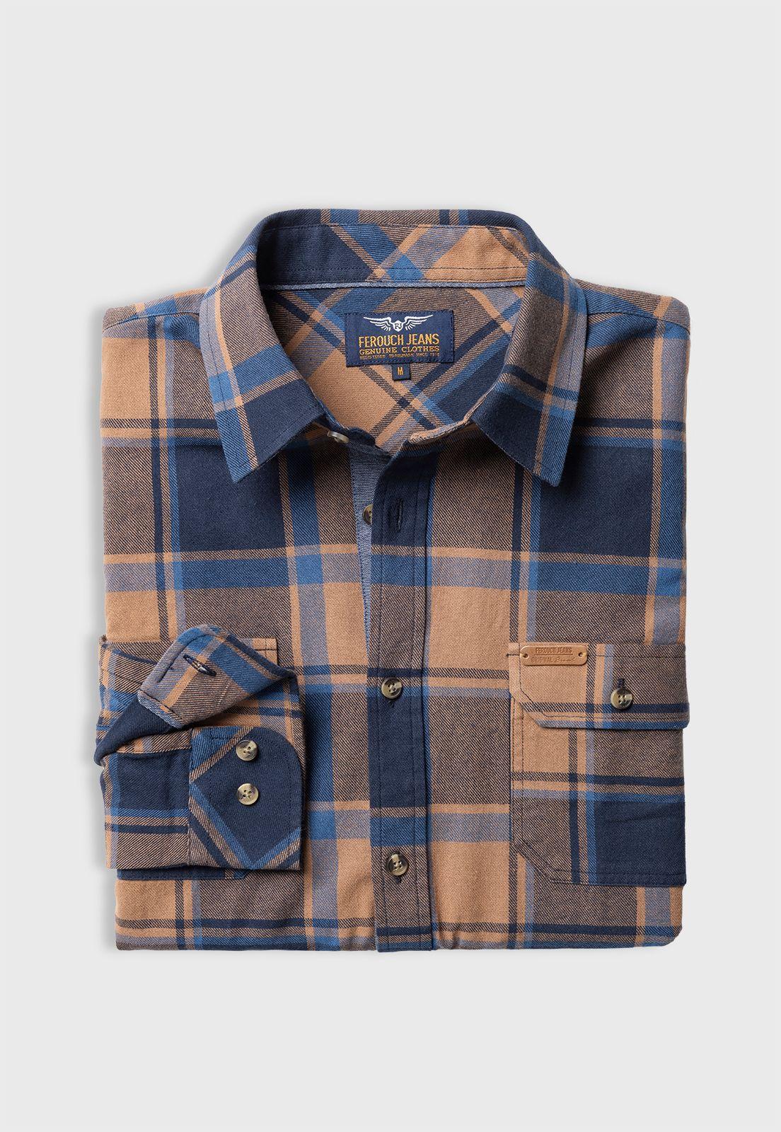 CAMISA CHECKERED MICHIGAN FJ GOLD-4